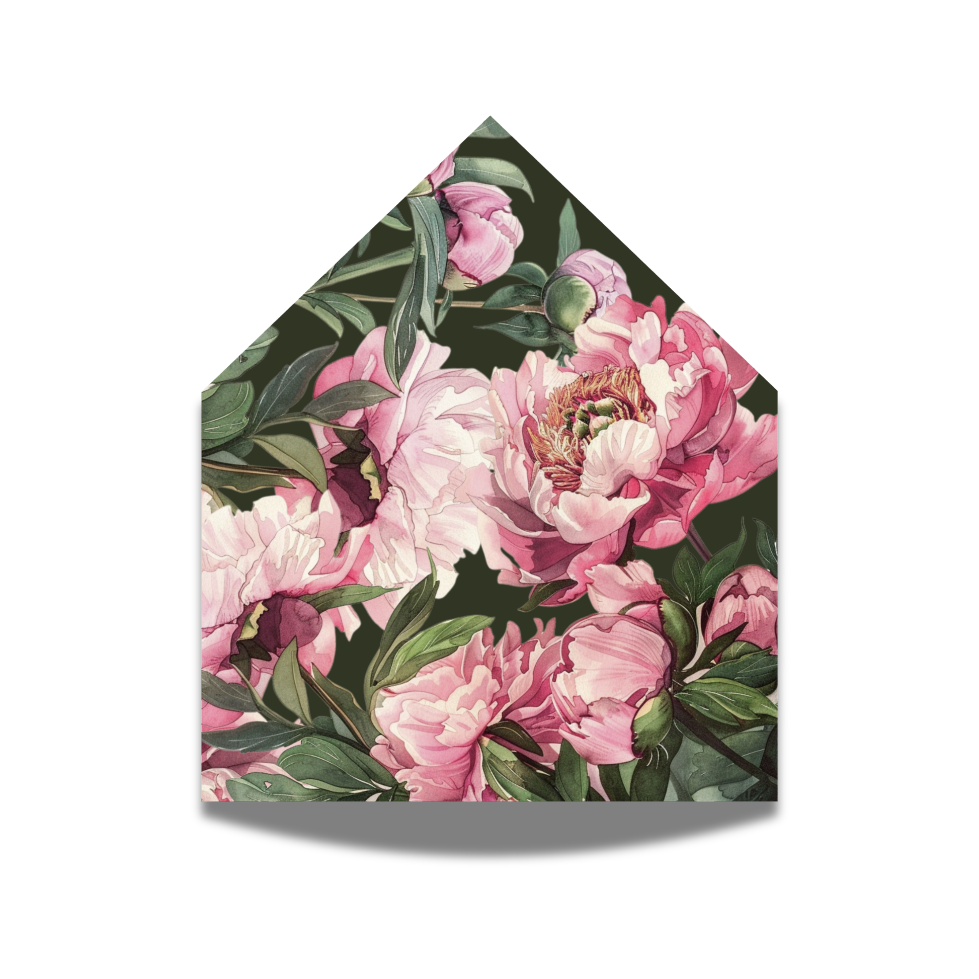 Pink Peony Envelope Liner