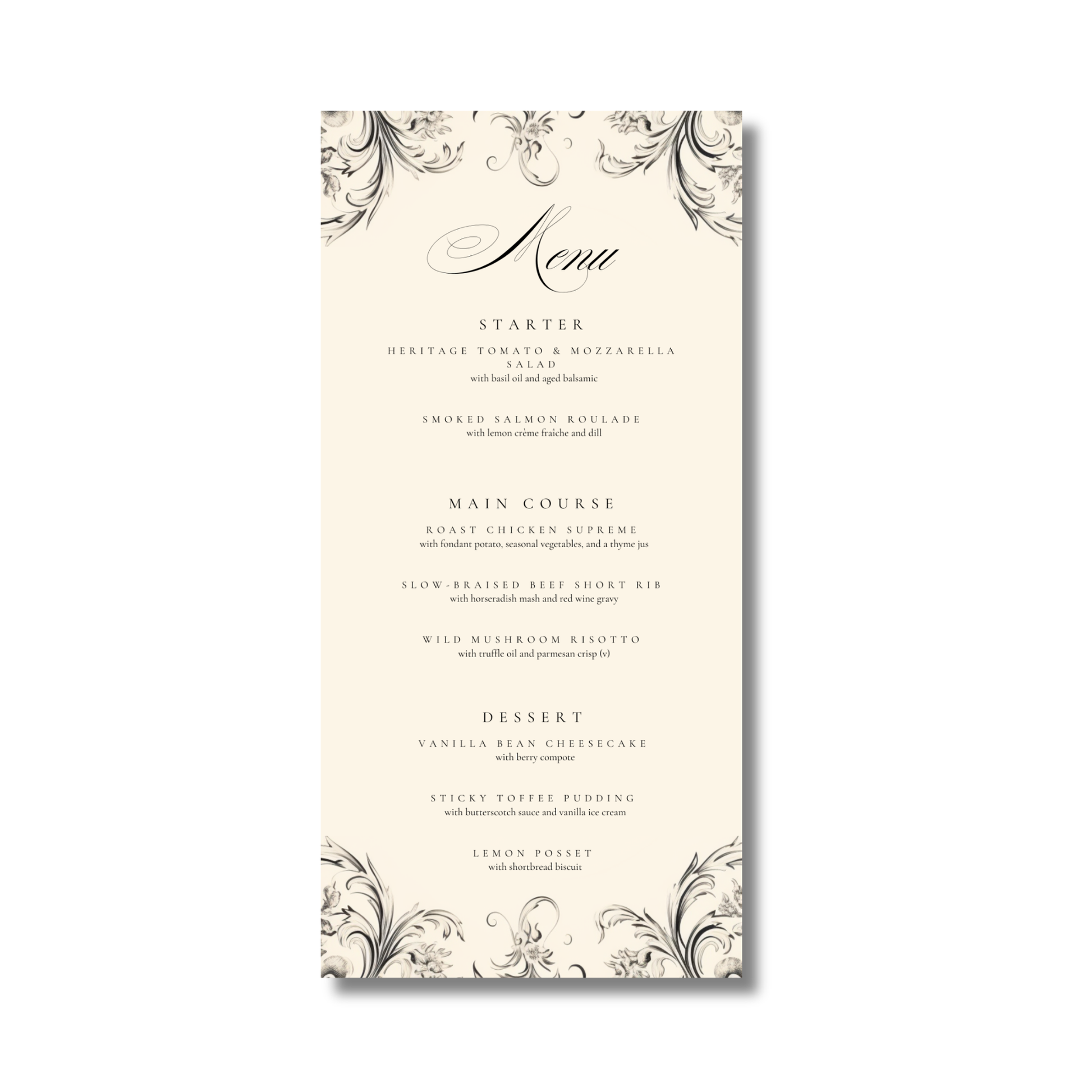 Rococo Frame Menu