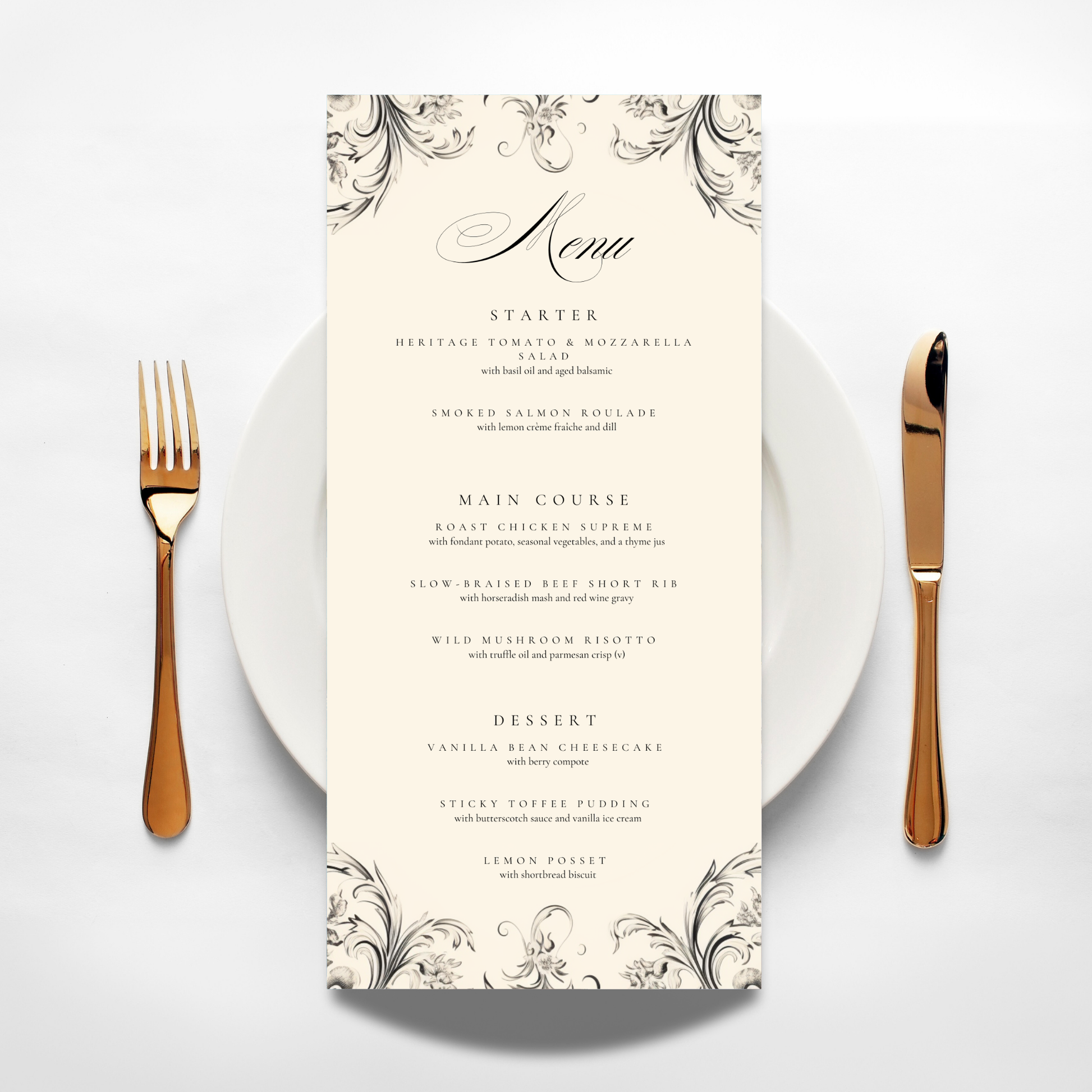 Rococo Frame Menu