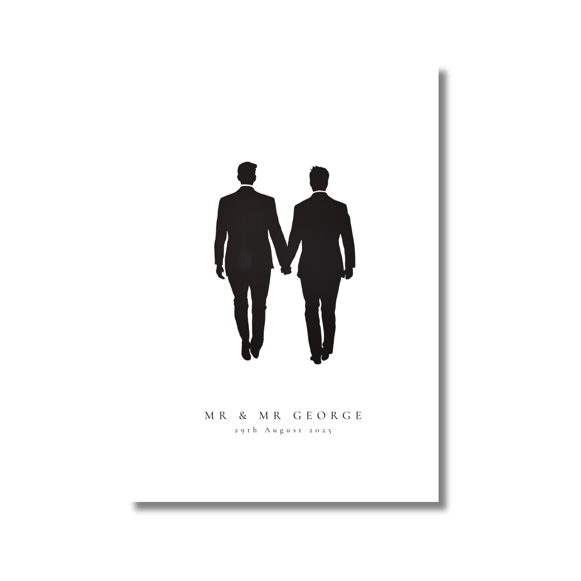 Mr & Mr Personalised Fine Art Print