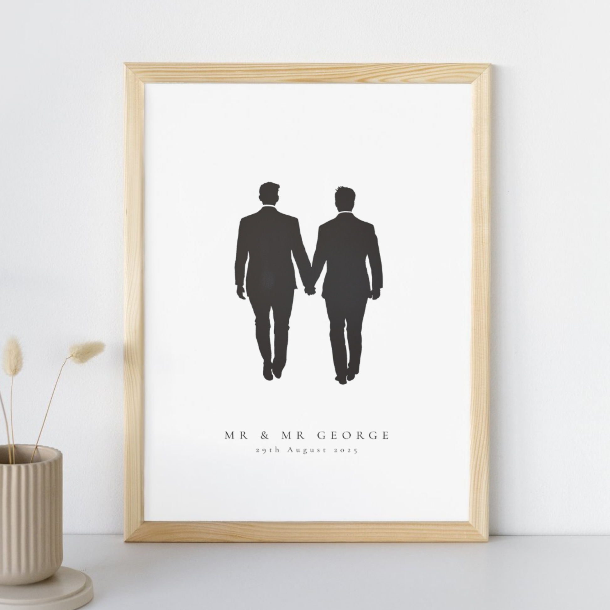 Mr & Mr Personalised Fine Art Print