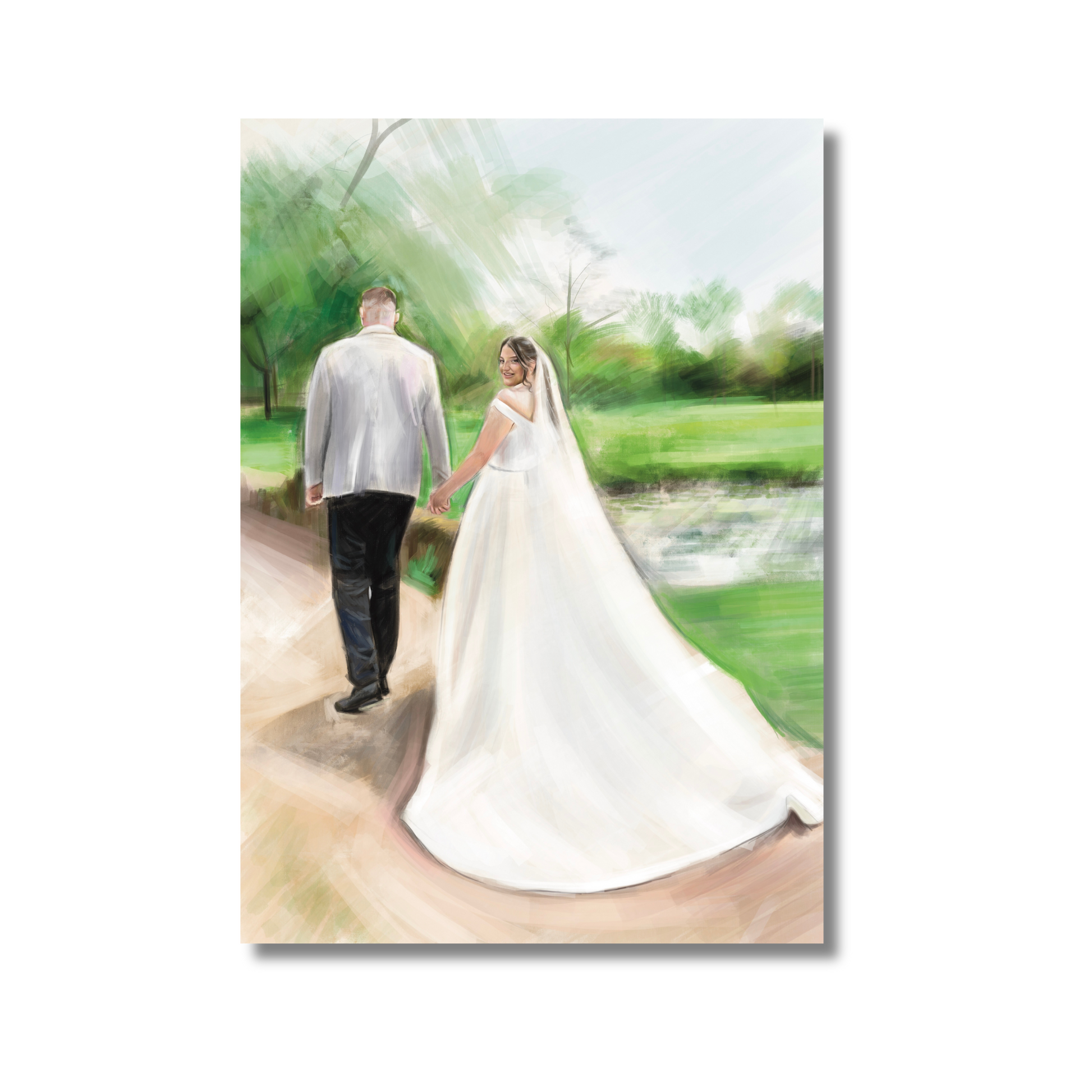 Bespoke Wedding Portrait Illustration