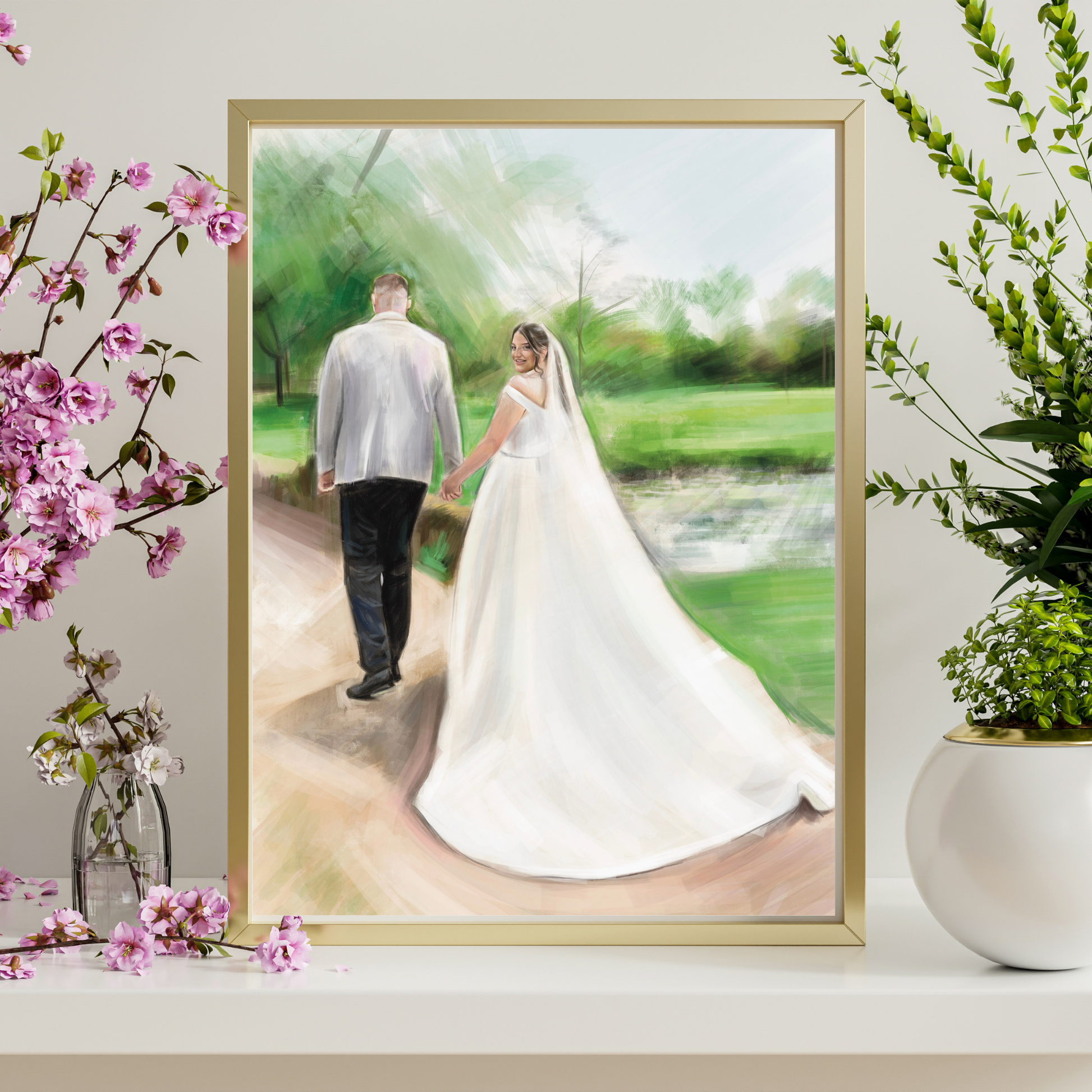 Bespoke Wedding Portrait Illustration