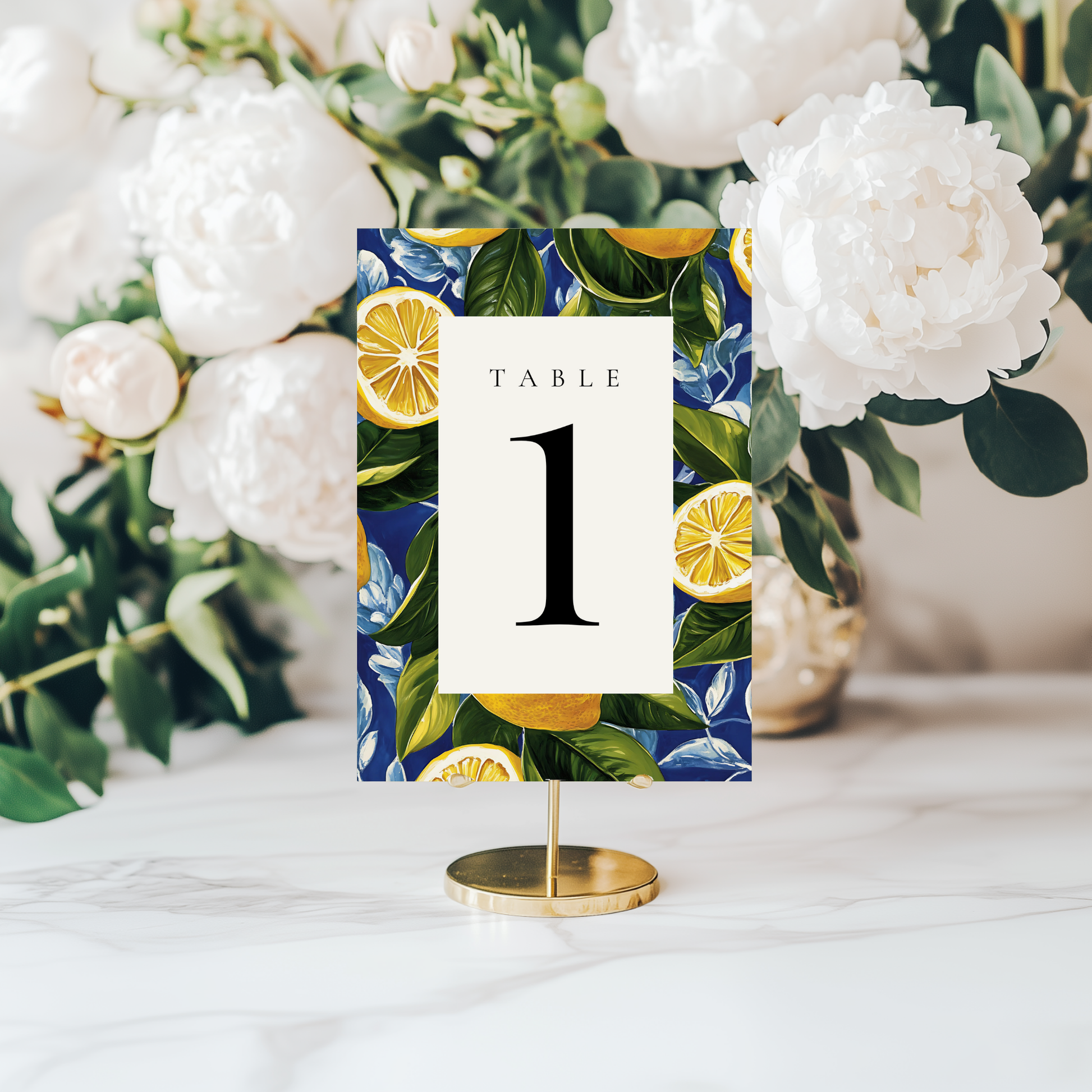 Mediterranean Table Numbers