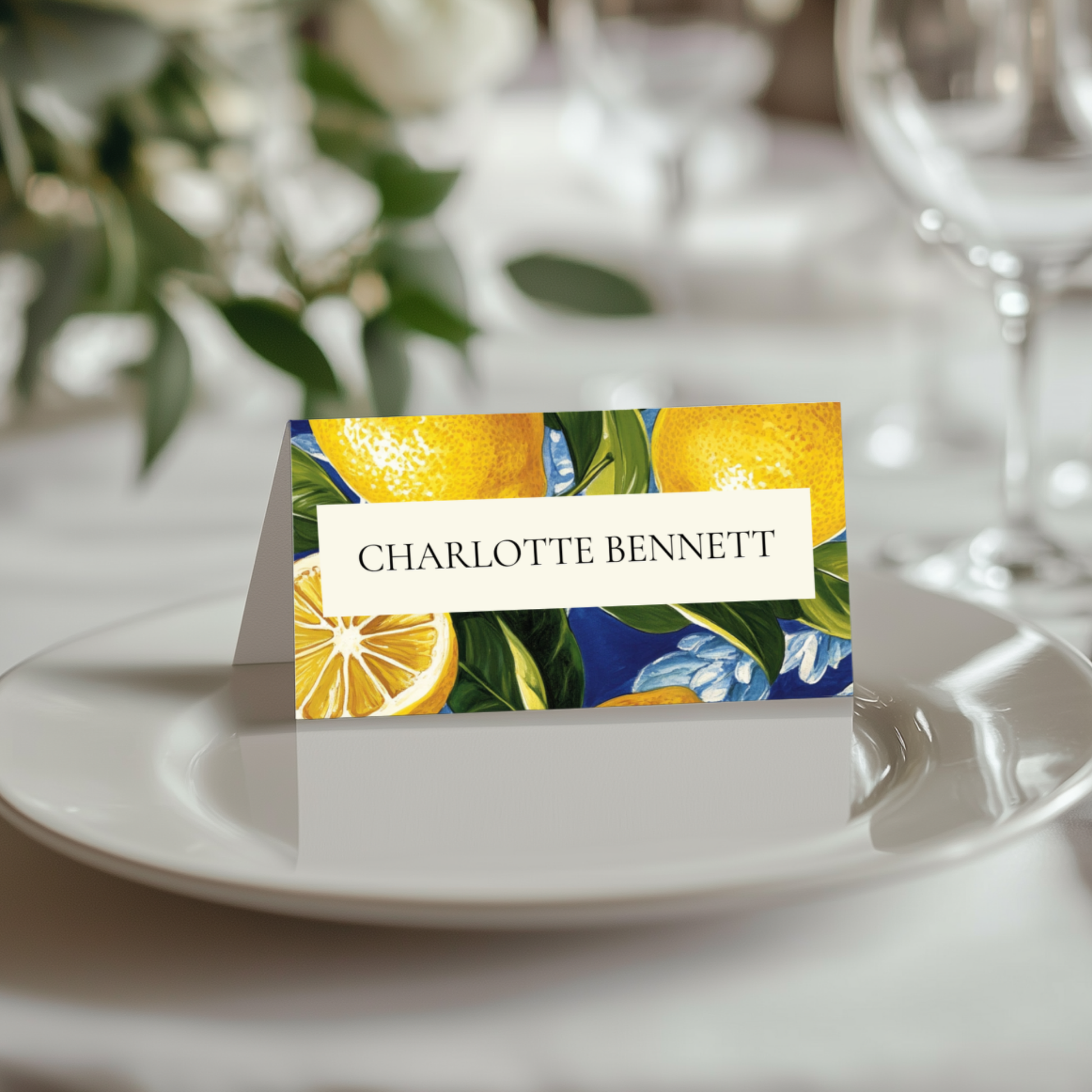 Mediterranean Name Place Cards