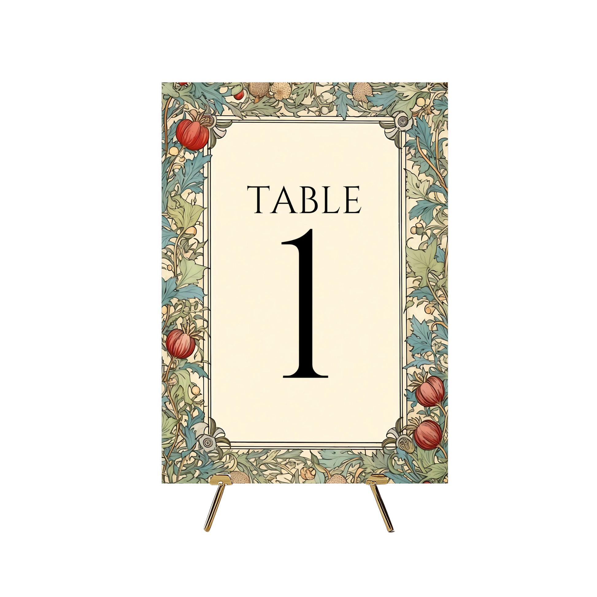 Vintage Arts & Crafts Table Numbers