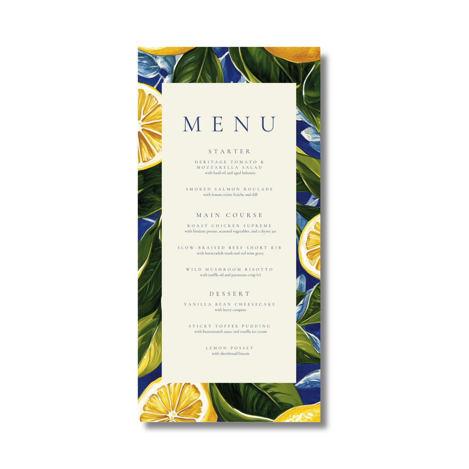 Mediterranean Menu