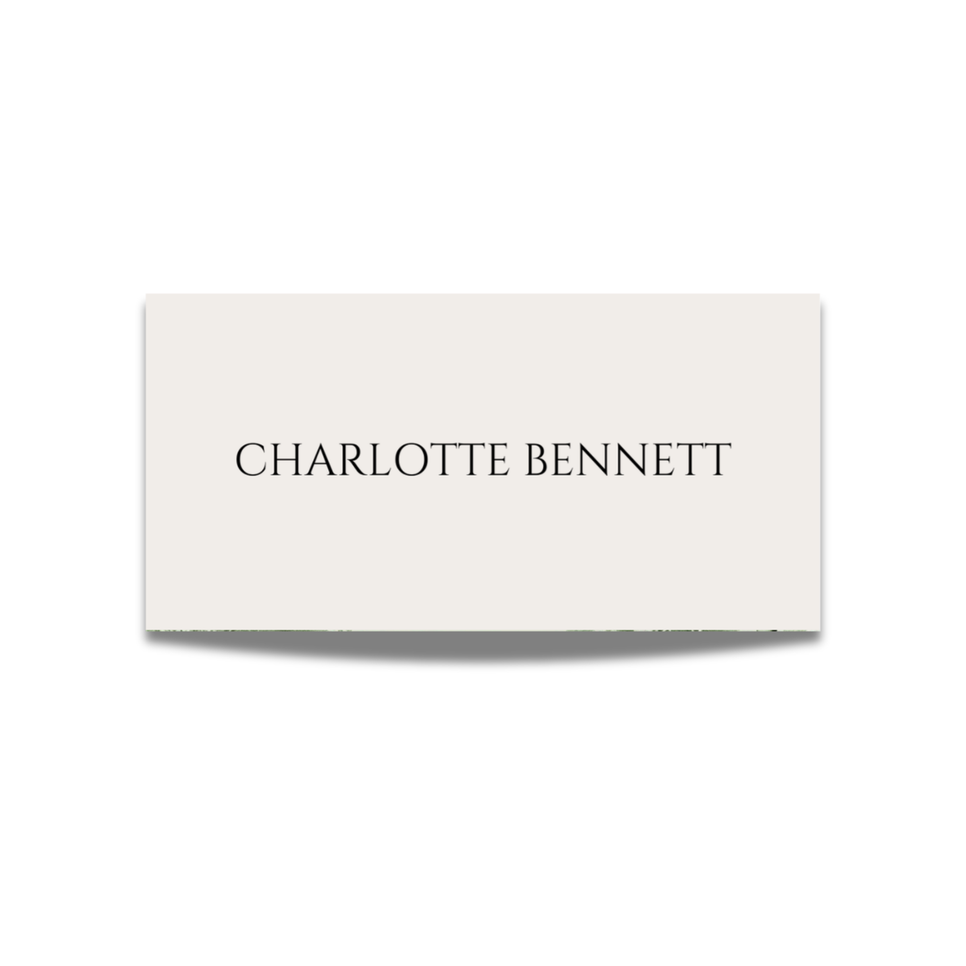 Minimalist Cream Name Place Cards
