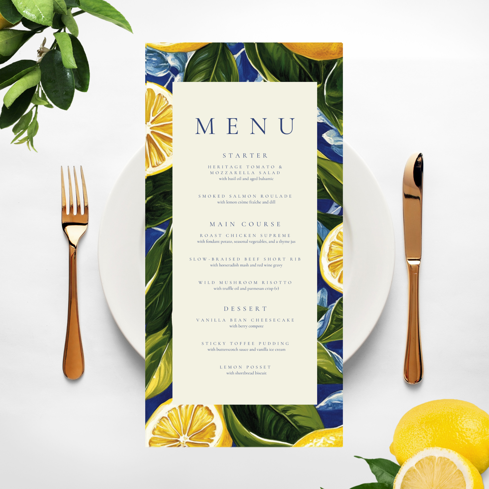 Mediterranean Menu