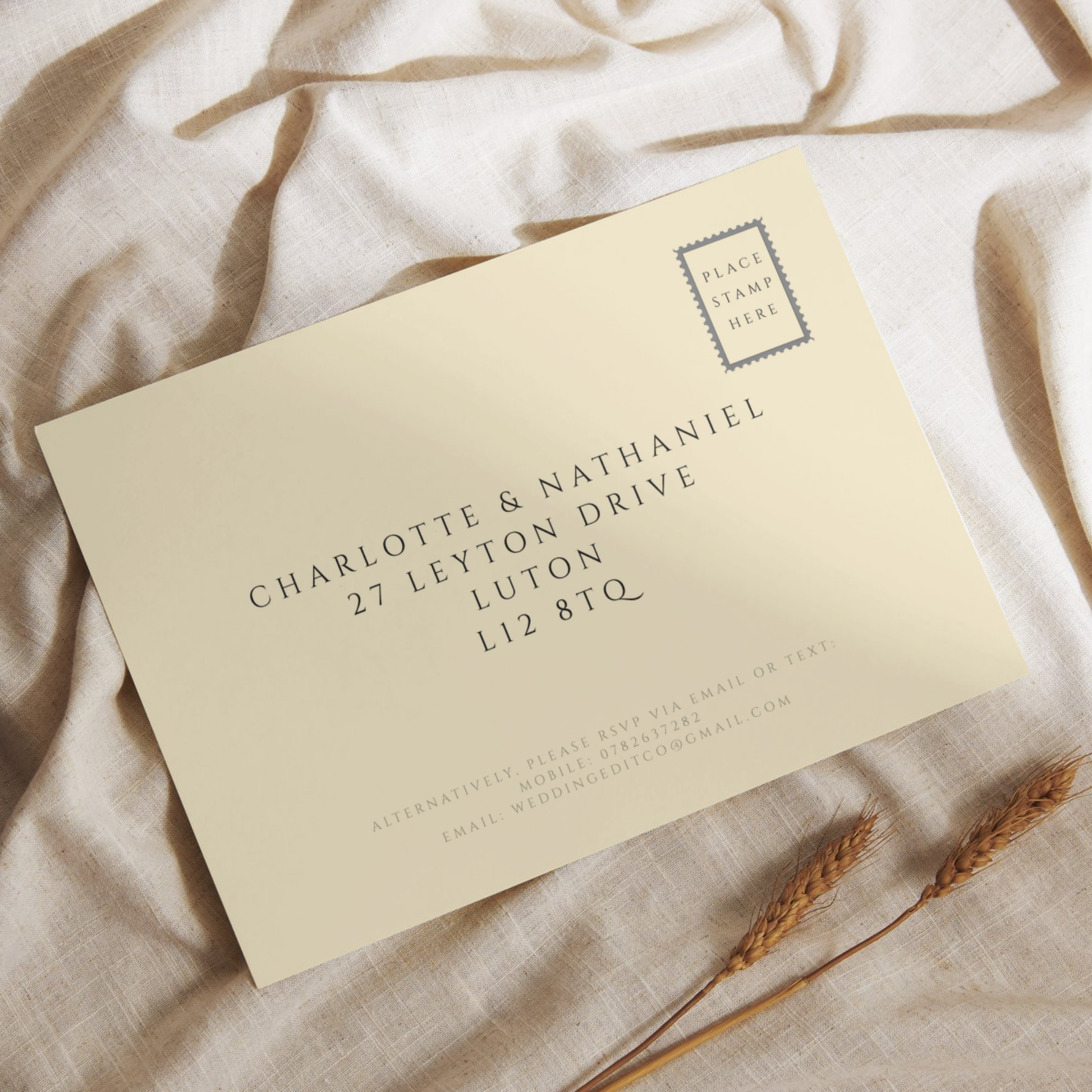 Vintage Arts and Crafts Invite & RSVP