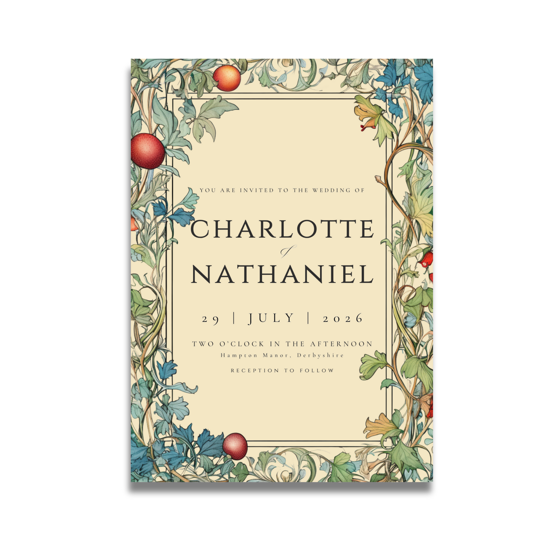 Vintage Arts and Crafts Invite & RSVP