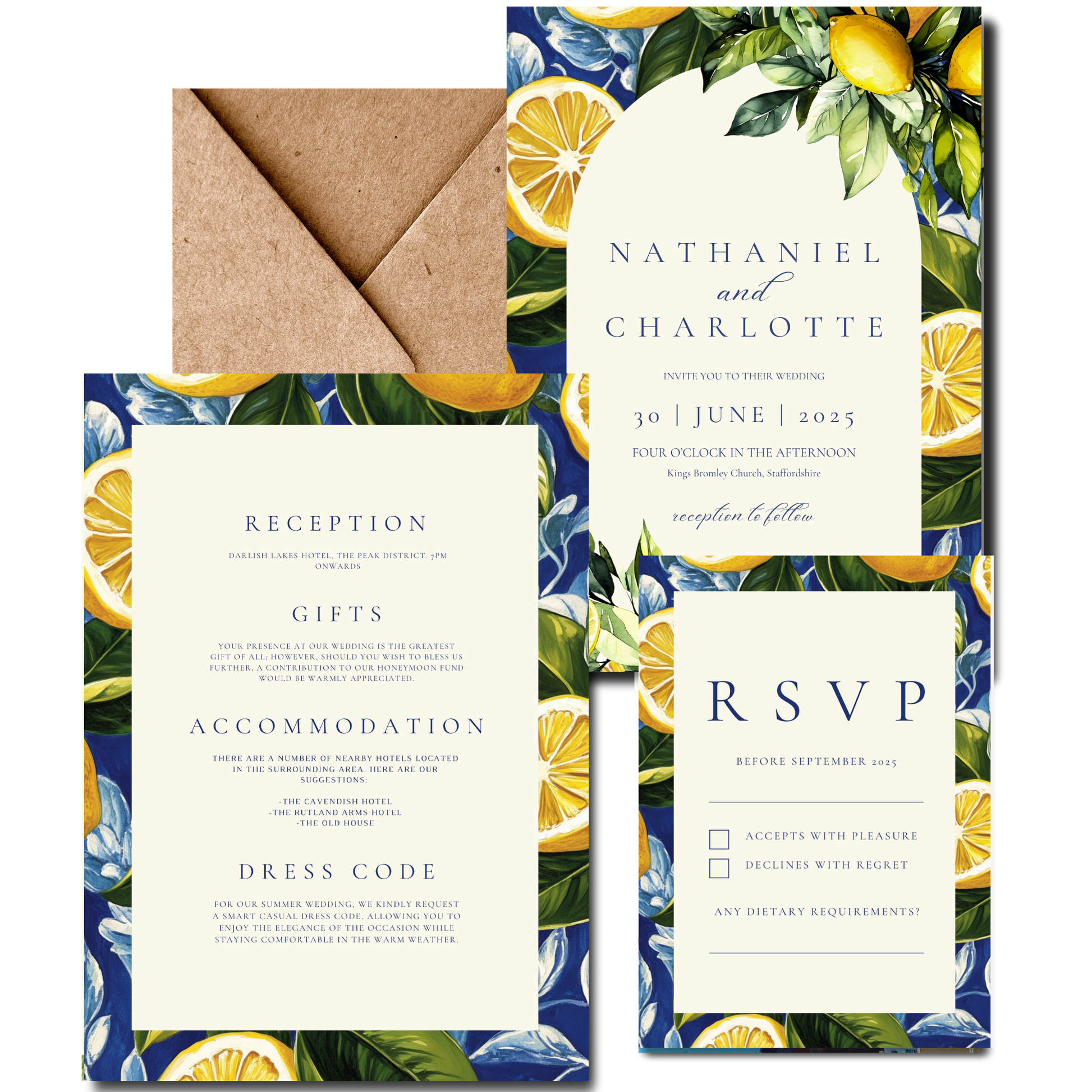 Mediterranean Invite & RSVP