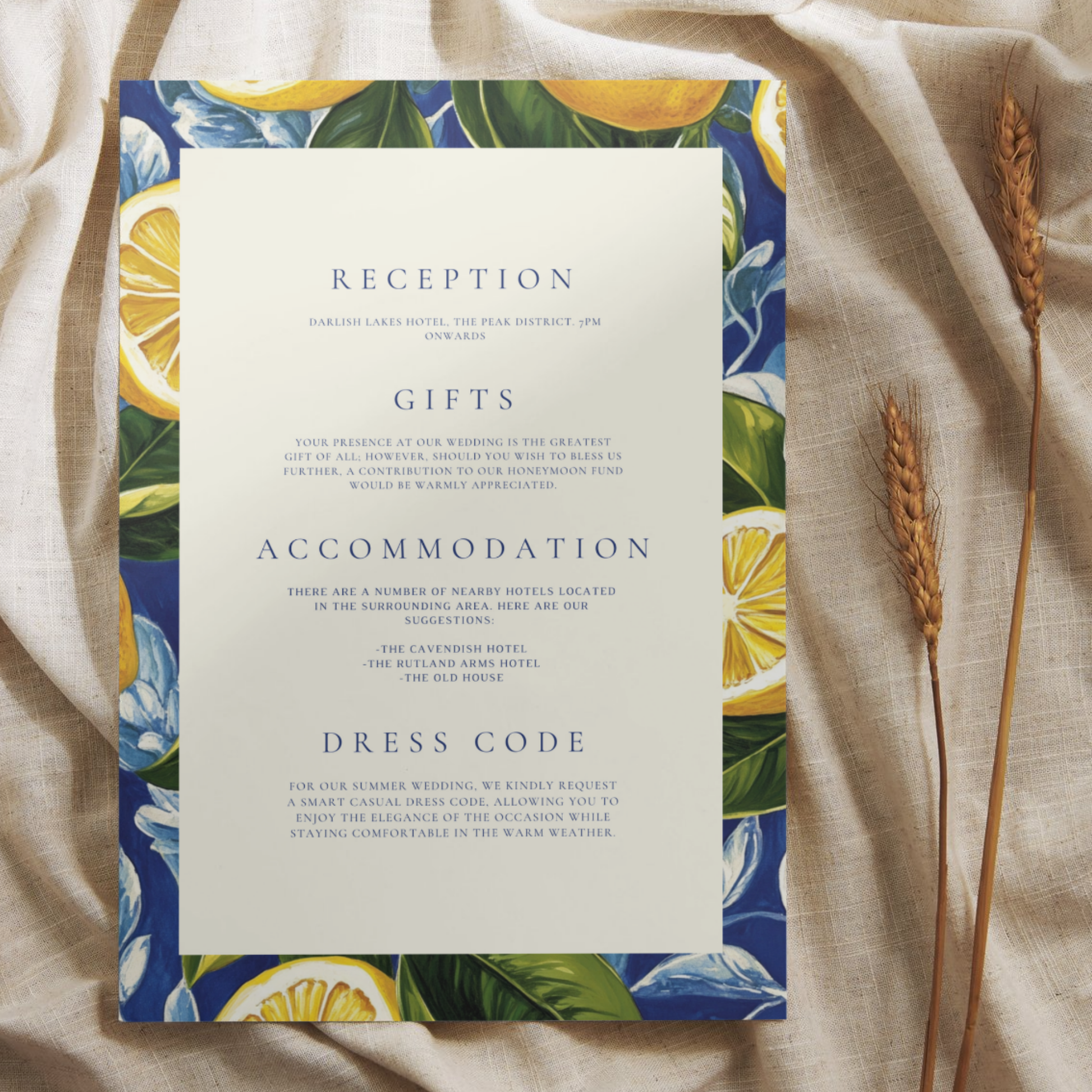 Mediterranean Invite & RSVP