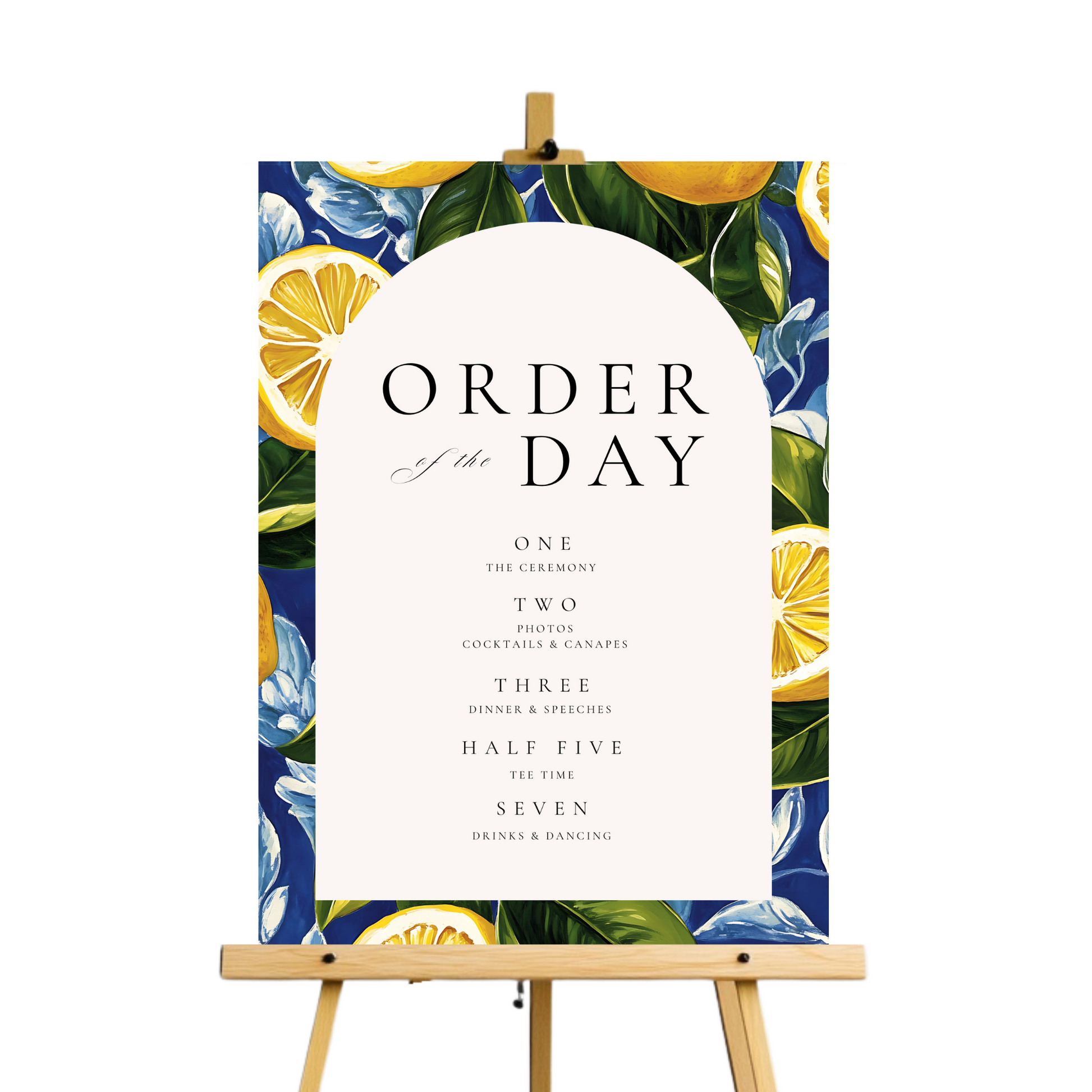 Mediterranean Order Of The Day Sign