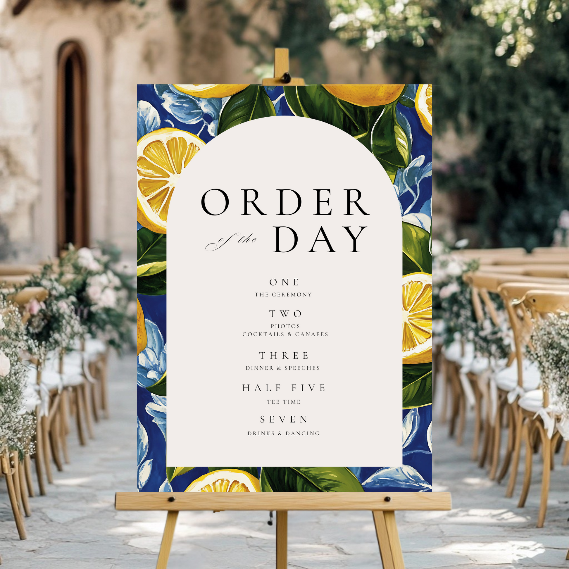Mediterranean Order Of The Day Sign