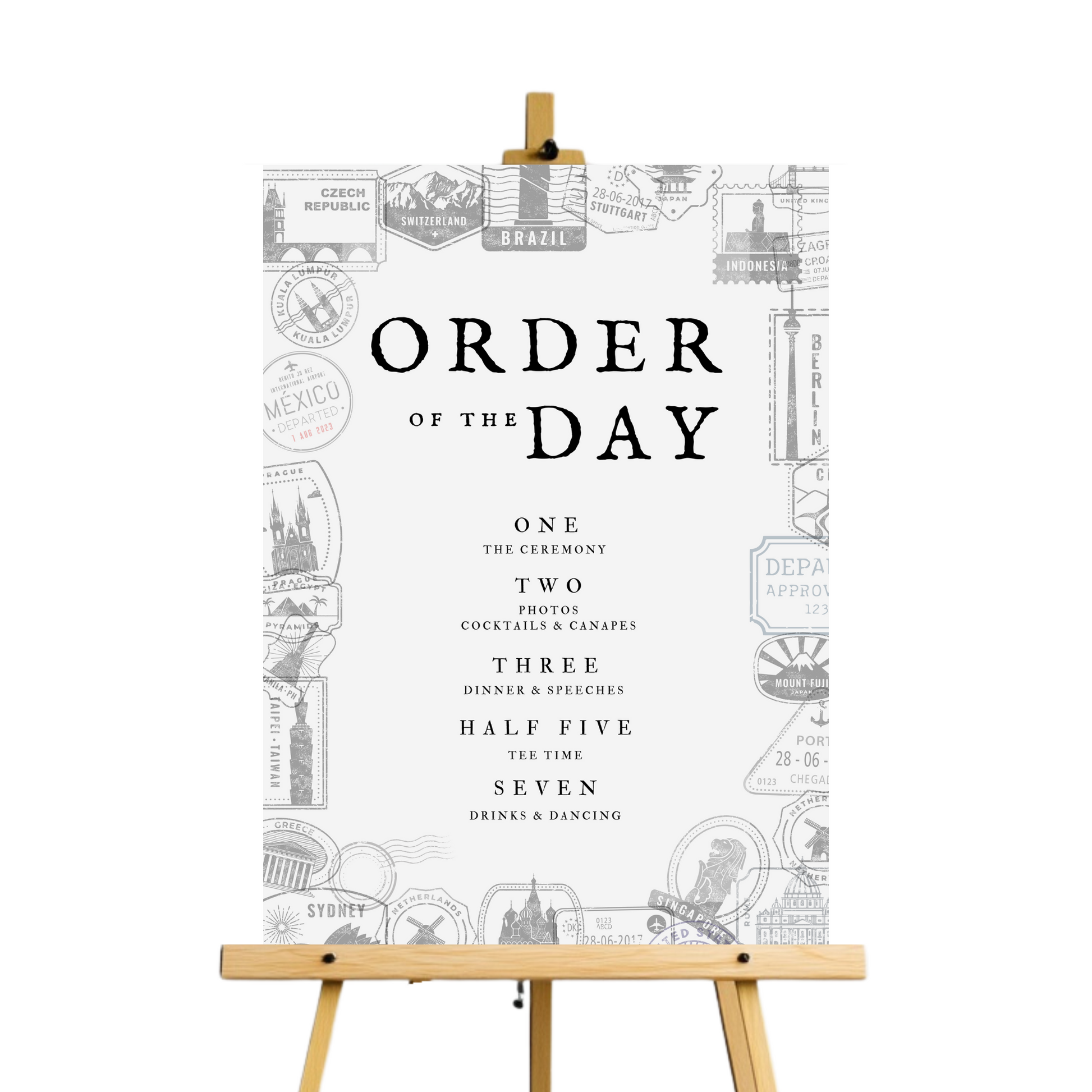 Passport Style Order Of The Day