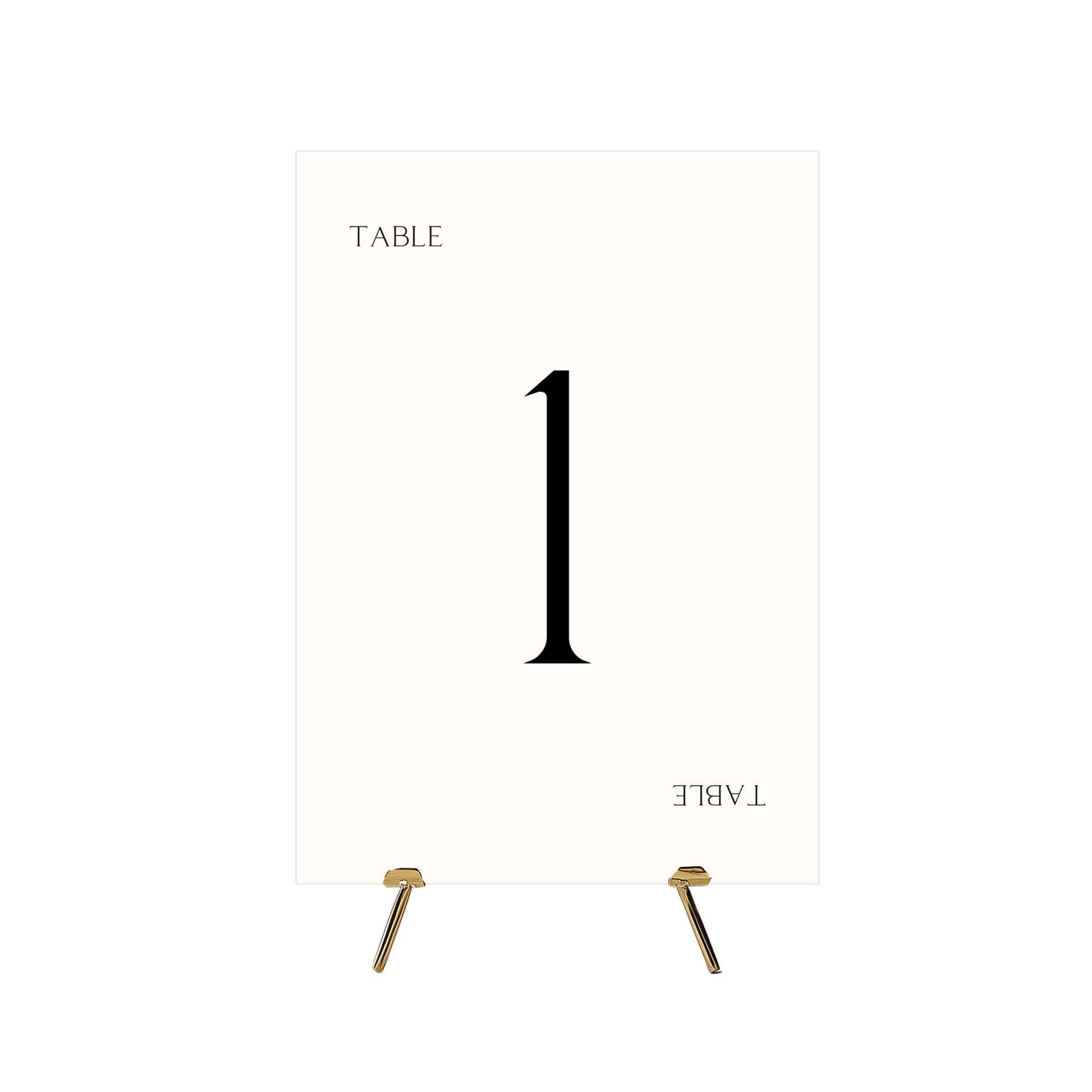 Monochrome Table Numbers (Off-White)