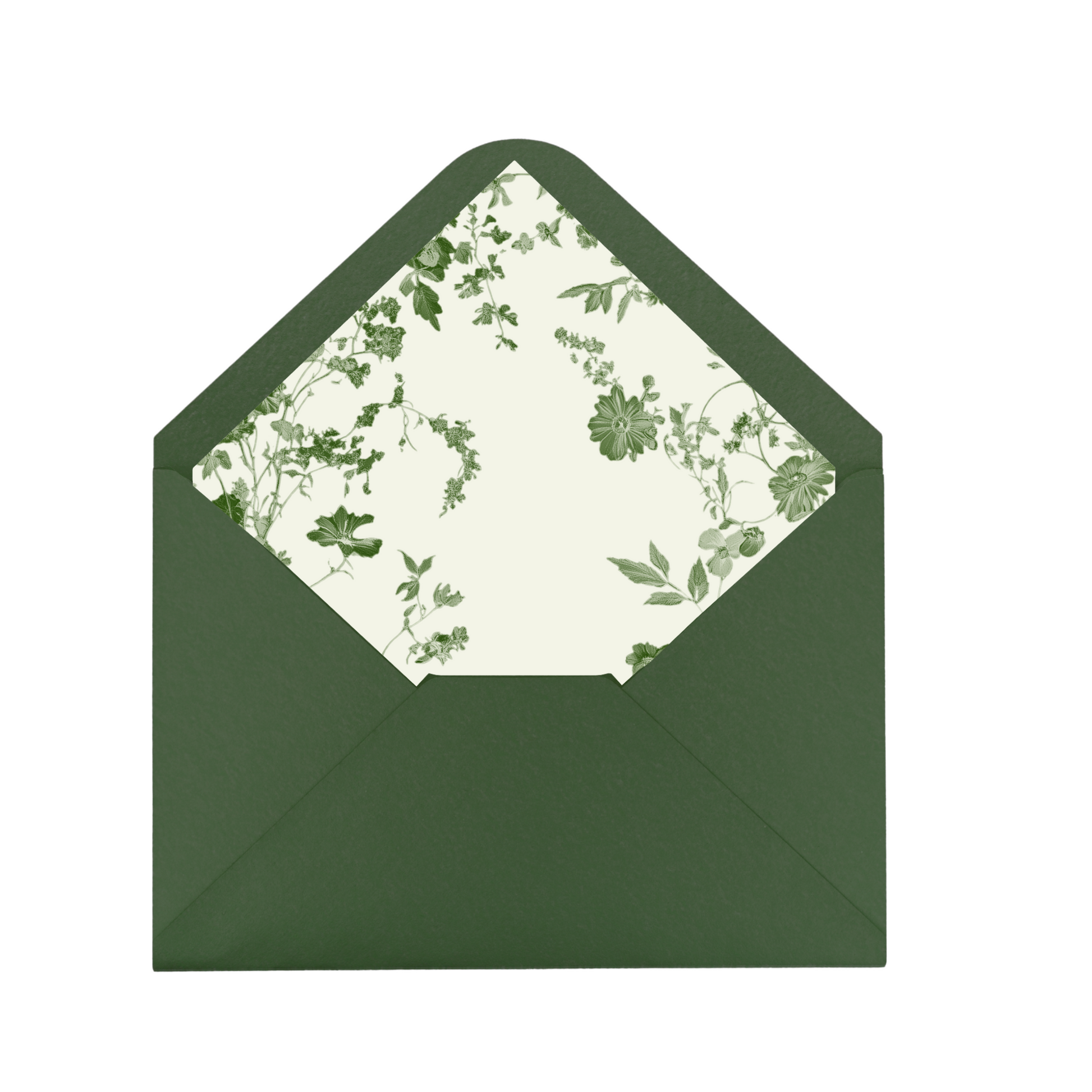 Green & Wildflower Envelope Liner