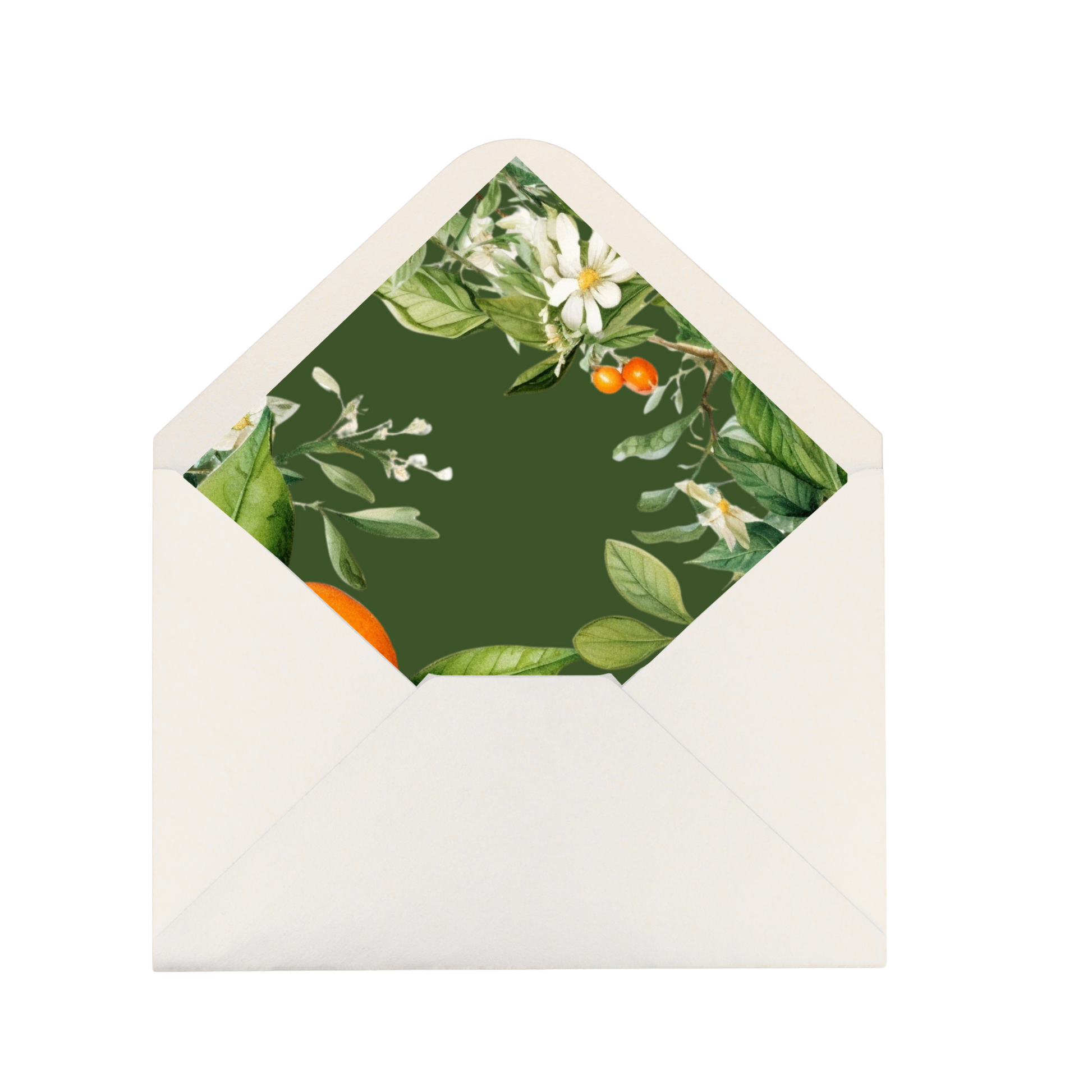 Orange Blossom Envelope Liner