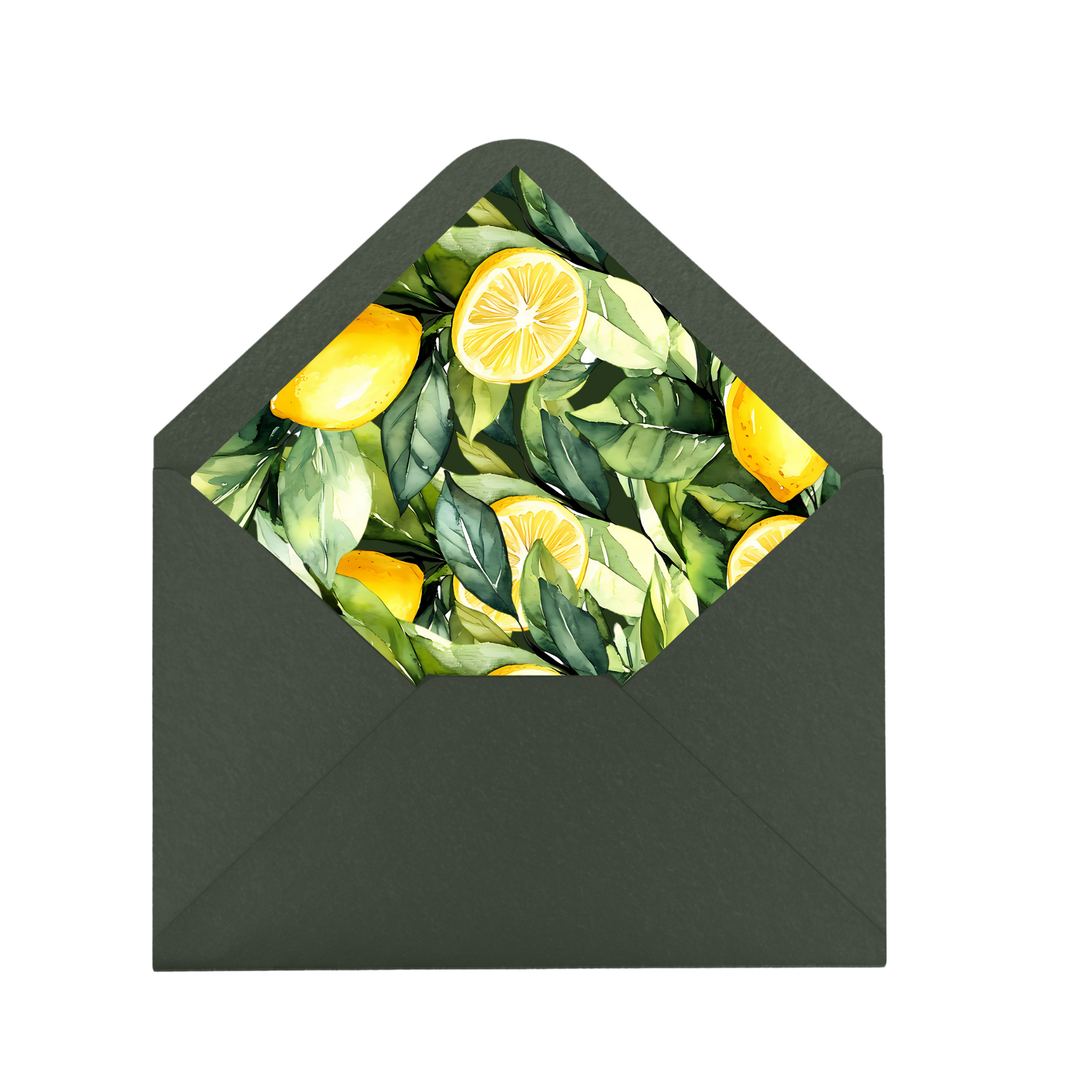 Lemons & Greenery Envelope Liner