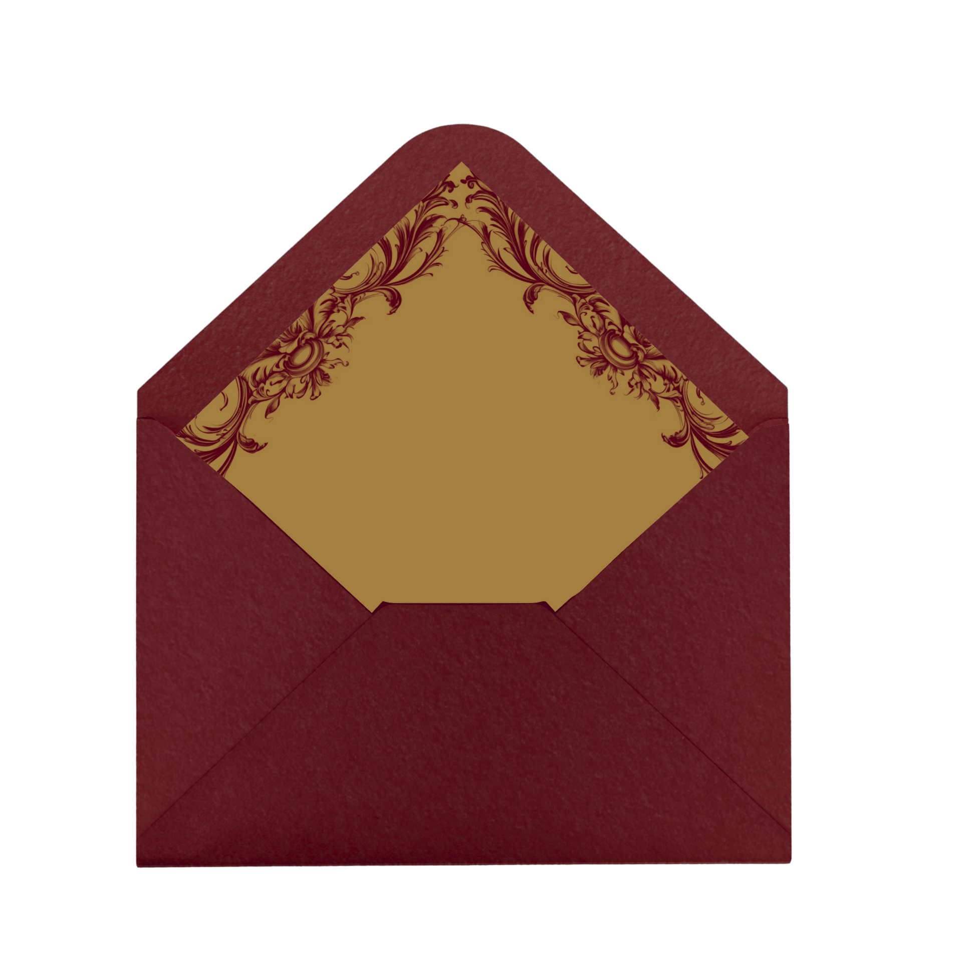 Red & Gold Rococo Frame Envelope Liner