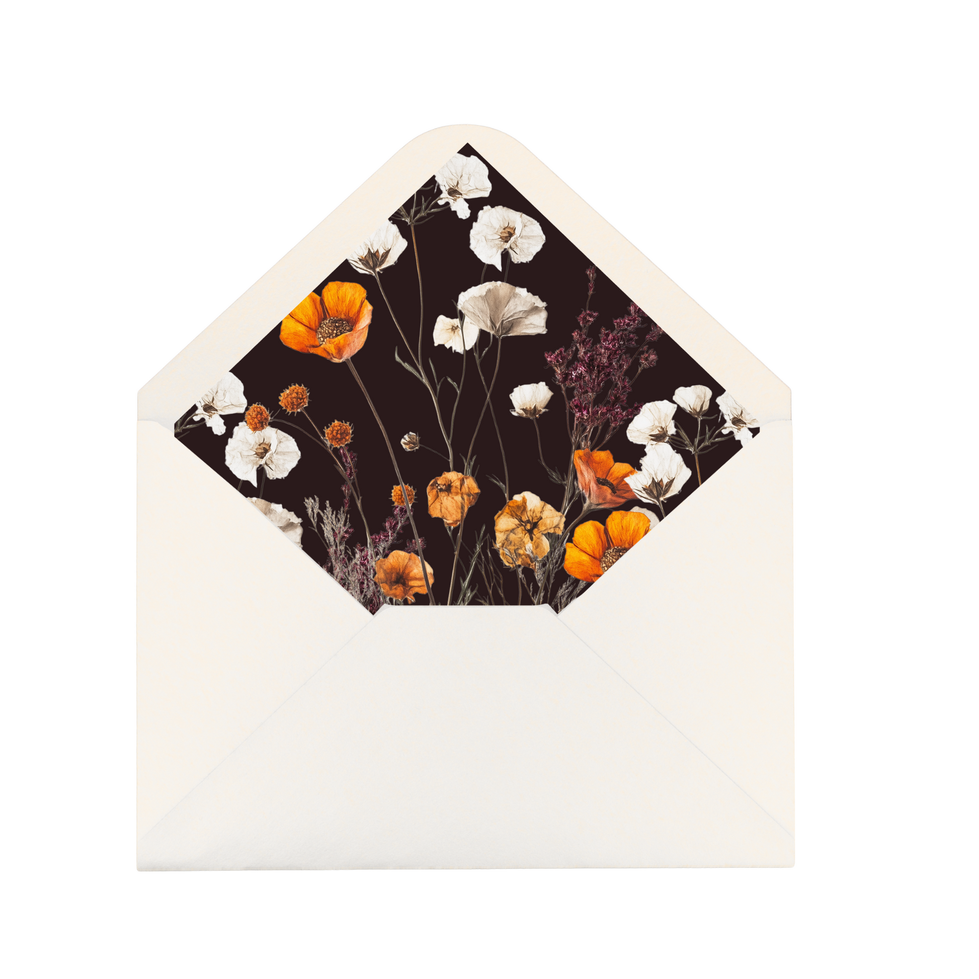 Dried Autumn Flower Arch Envelope Liner