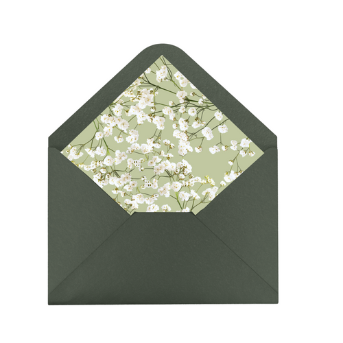 Baby's Breath Envelope Liner