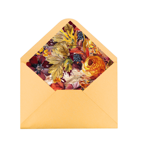 Autumn Florals Envelope Liner