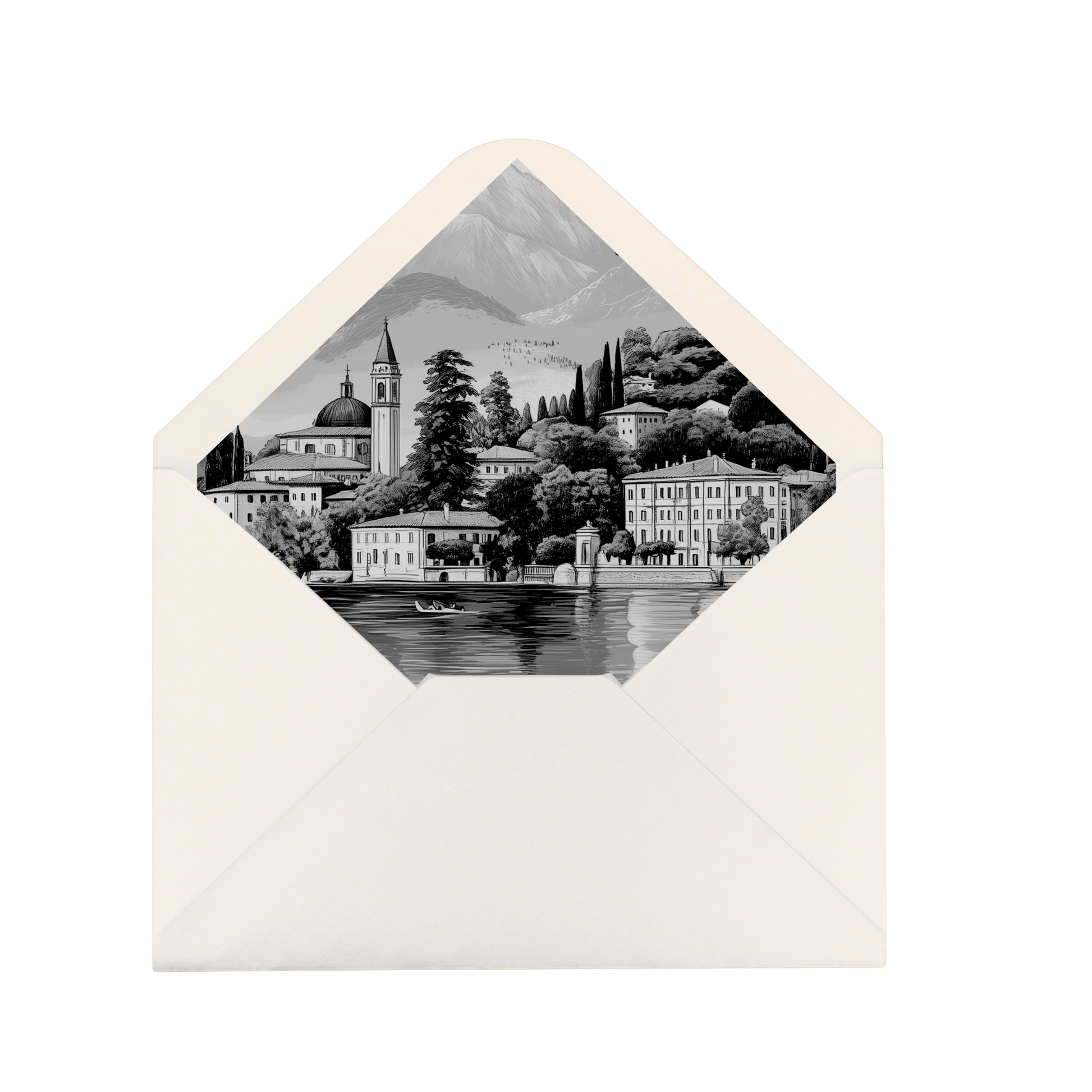 Monochrome Lake Como Envelope Liner