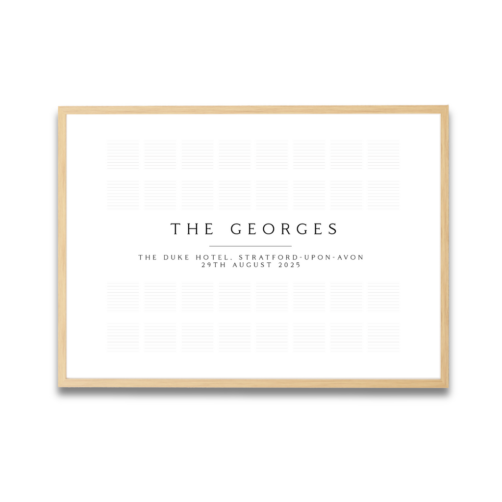 Wedding Guest Book Alternative – Signable Art Print (White)