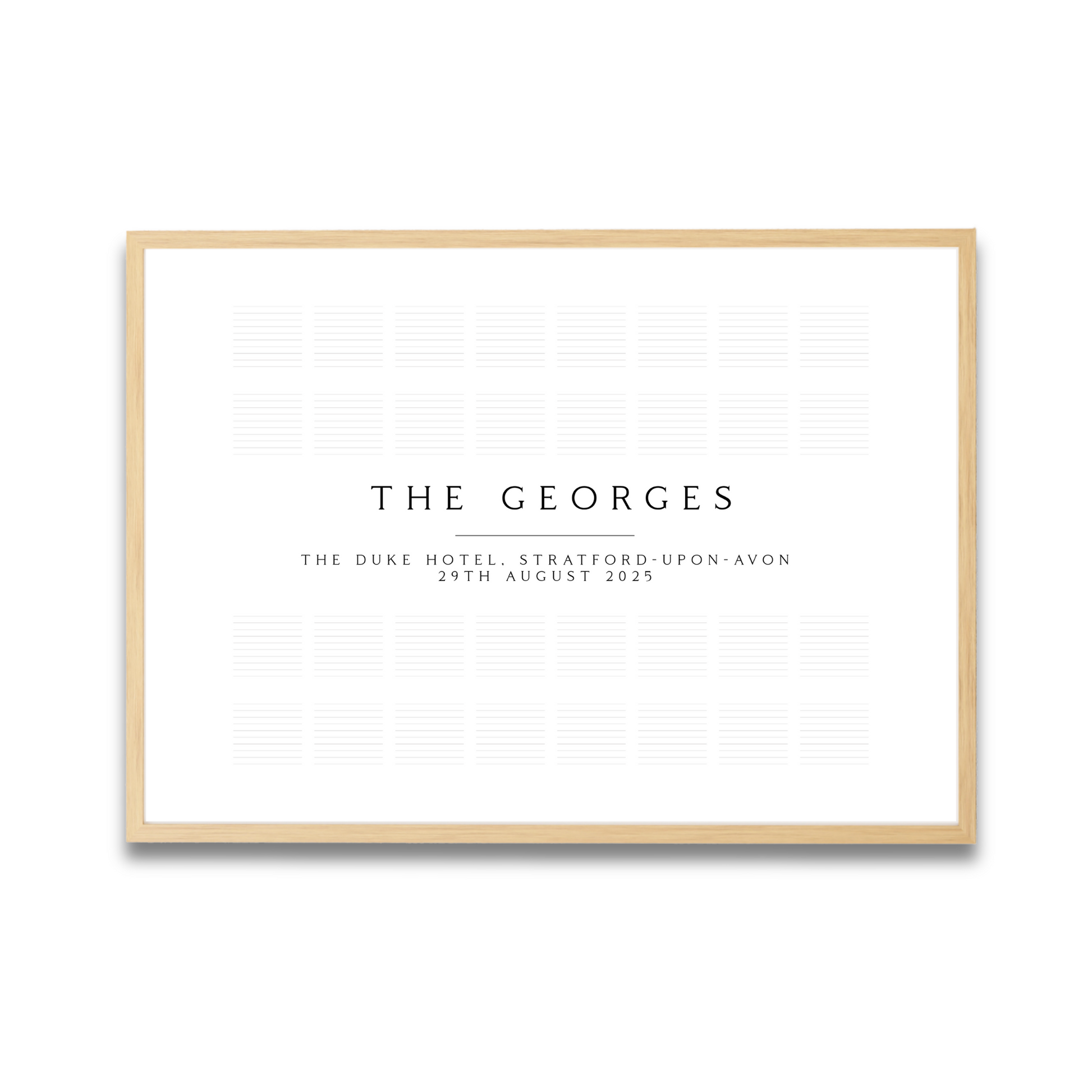 Wedding Guest Book Alternative – Signable Art Print (White)