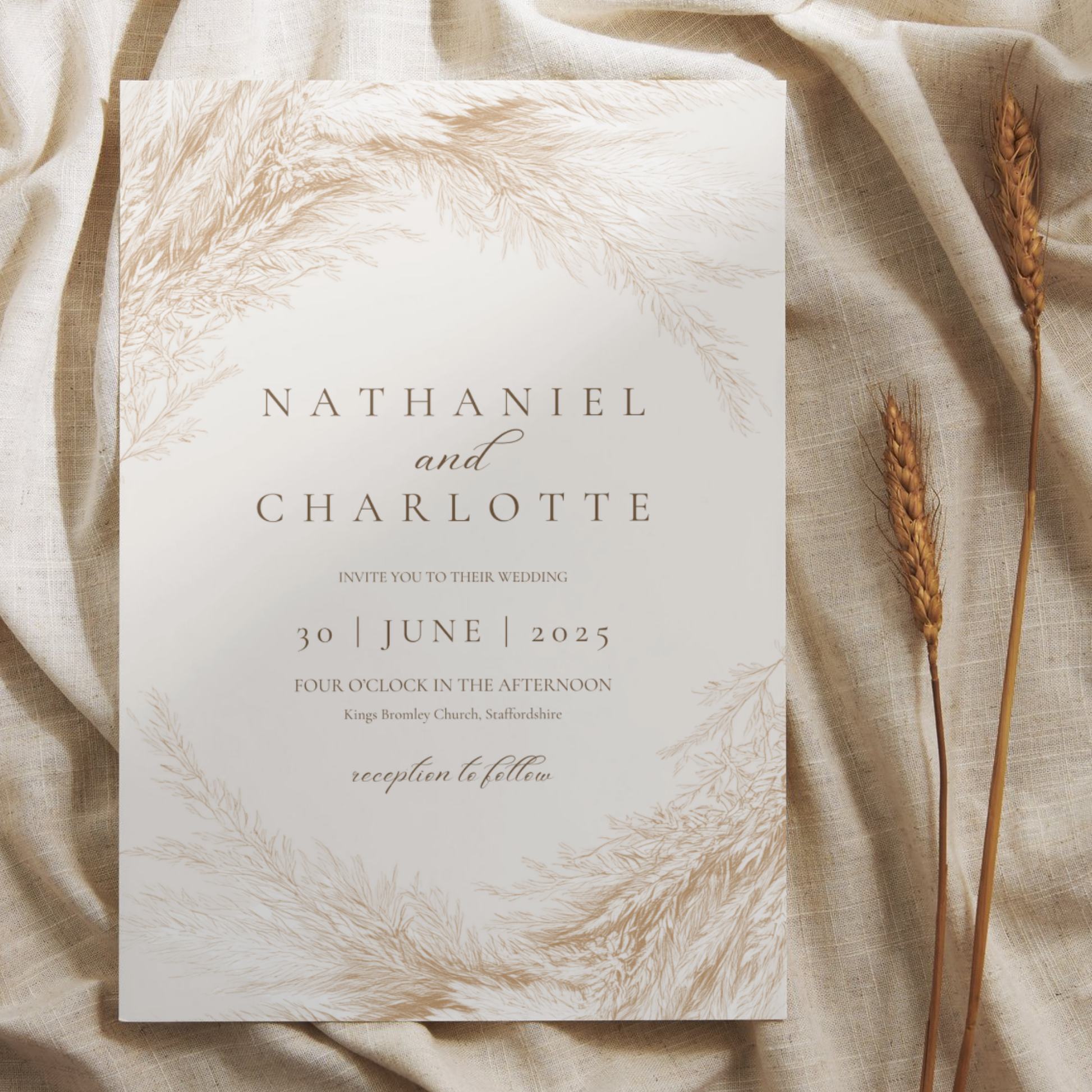 Pampas Invite & RSVP