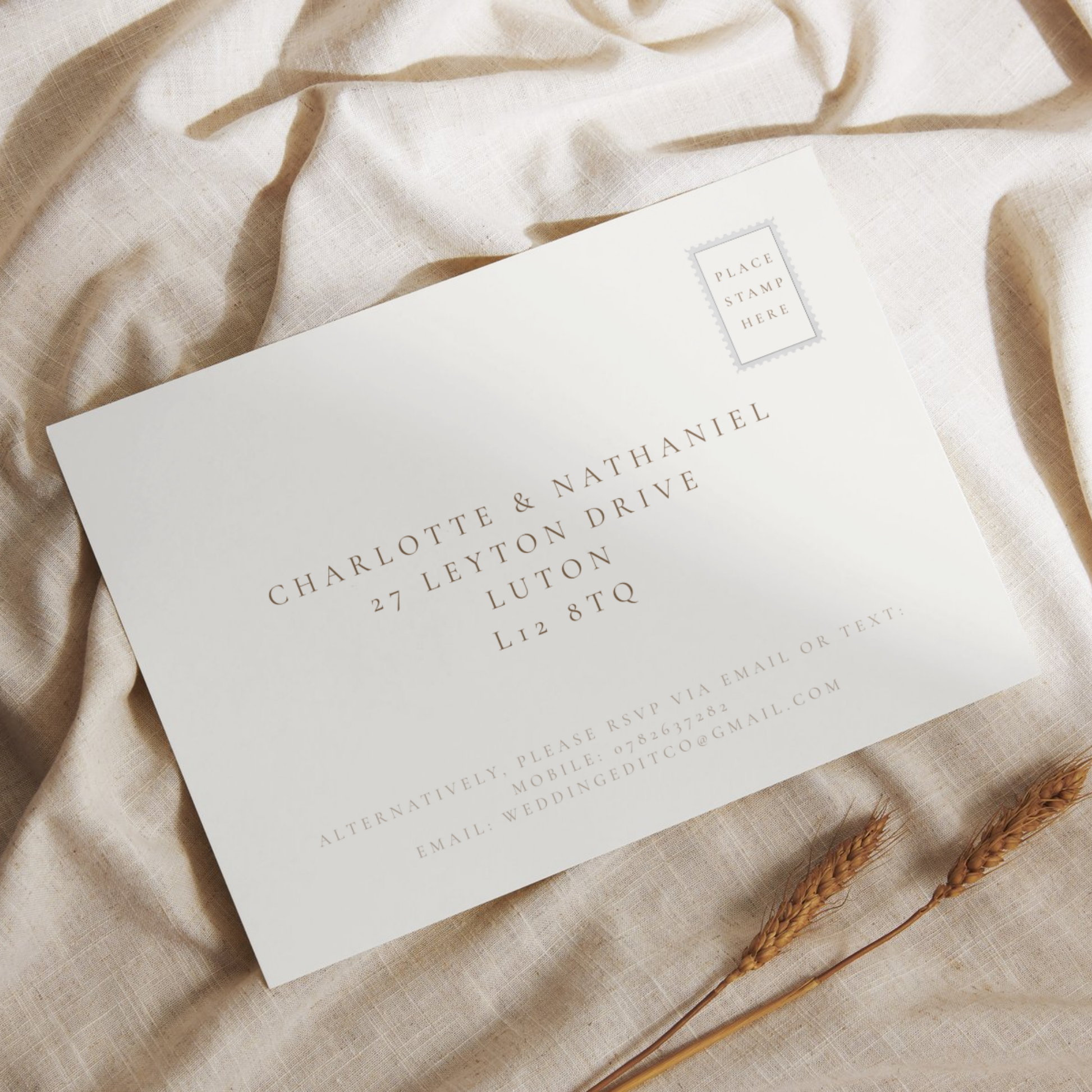 Pampas Invite & RSVP