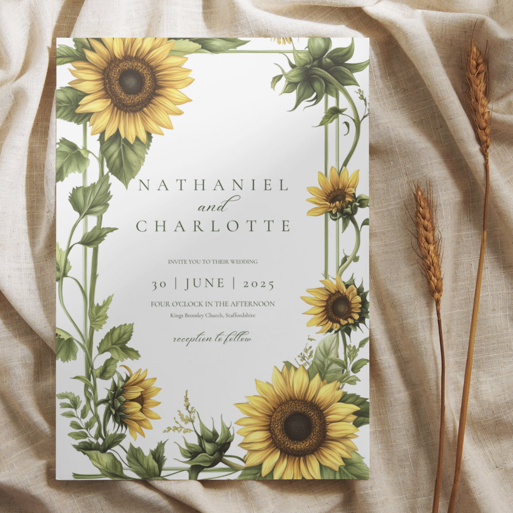 Sunflower Invite & RSVP
