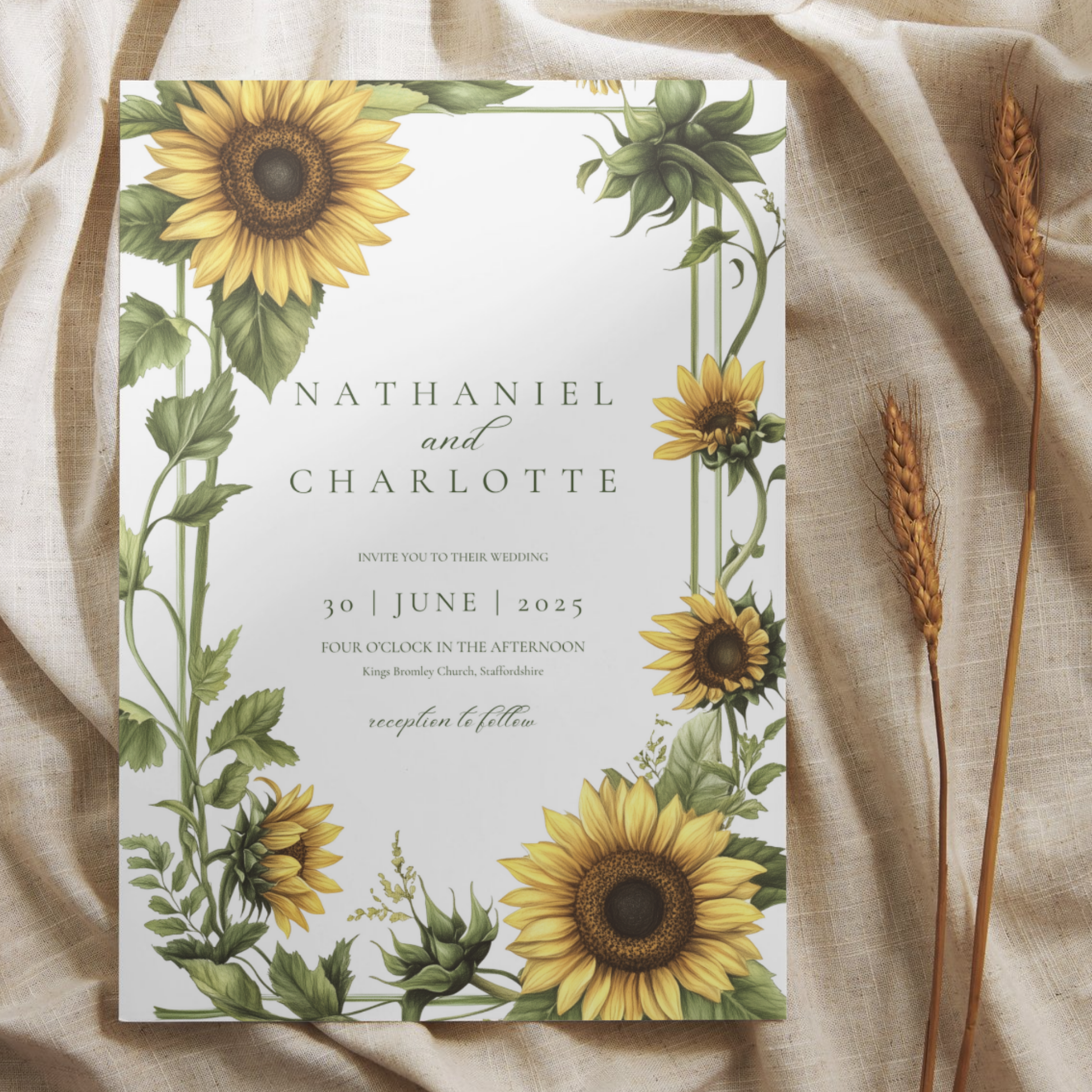 Sunflower Invite & RSVP