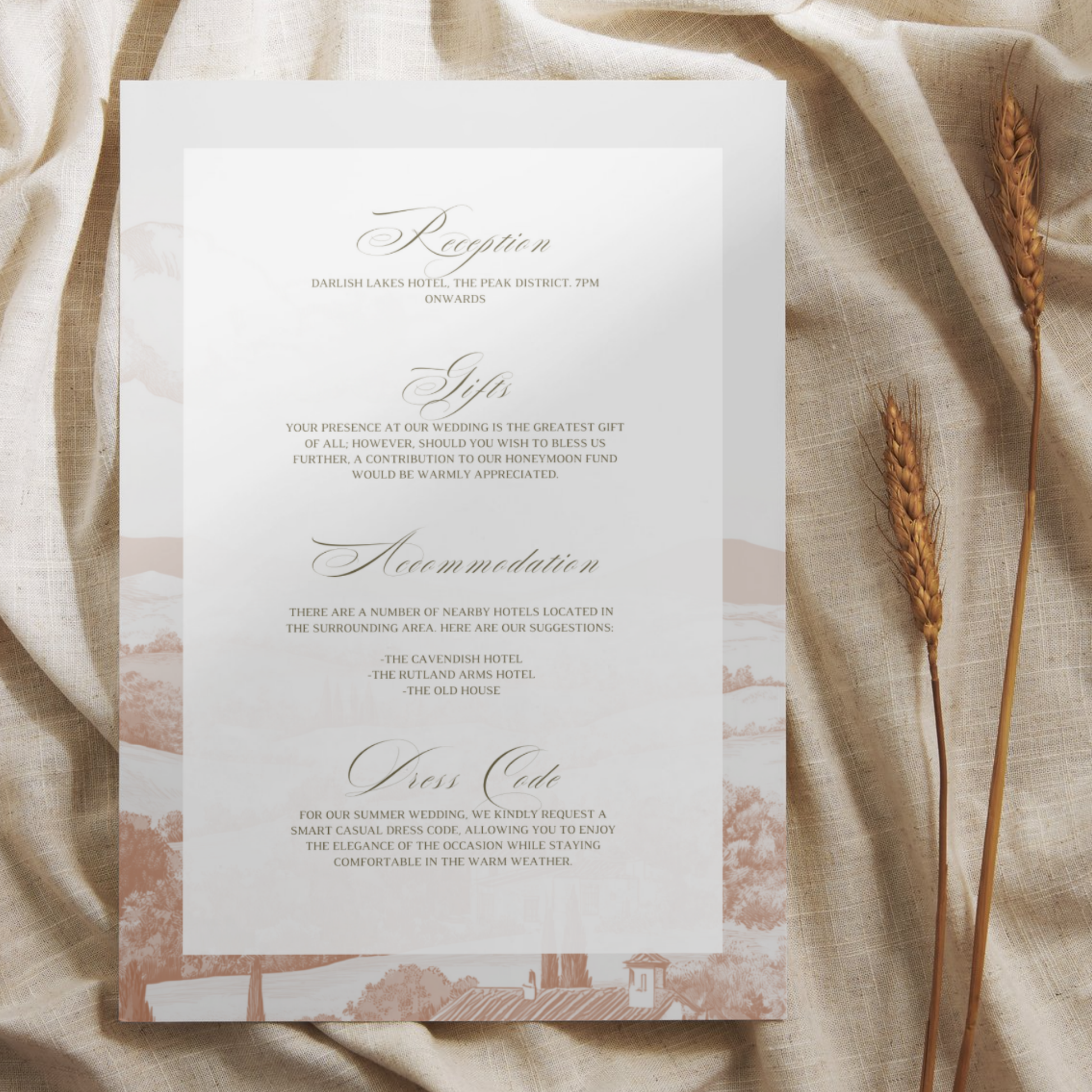 Tuscany Terracotta Invite & RSVP
