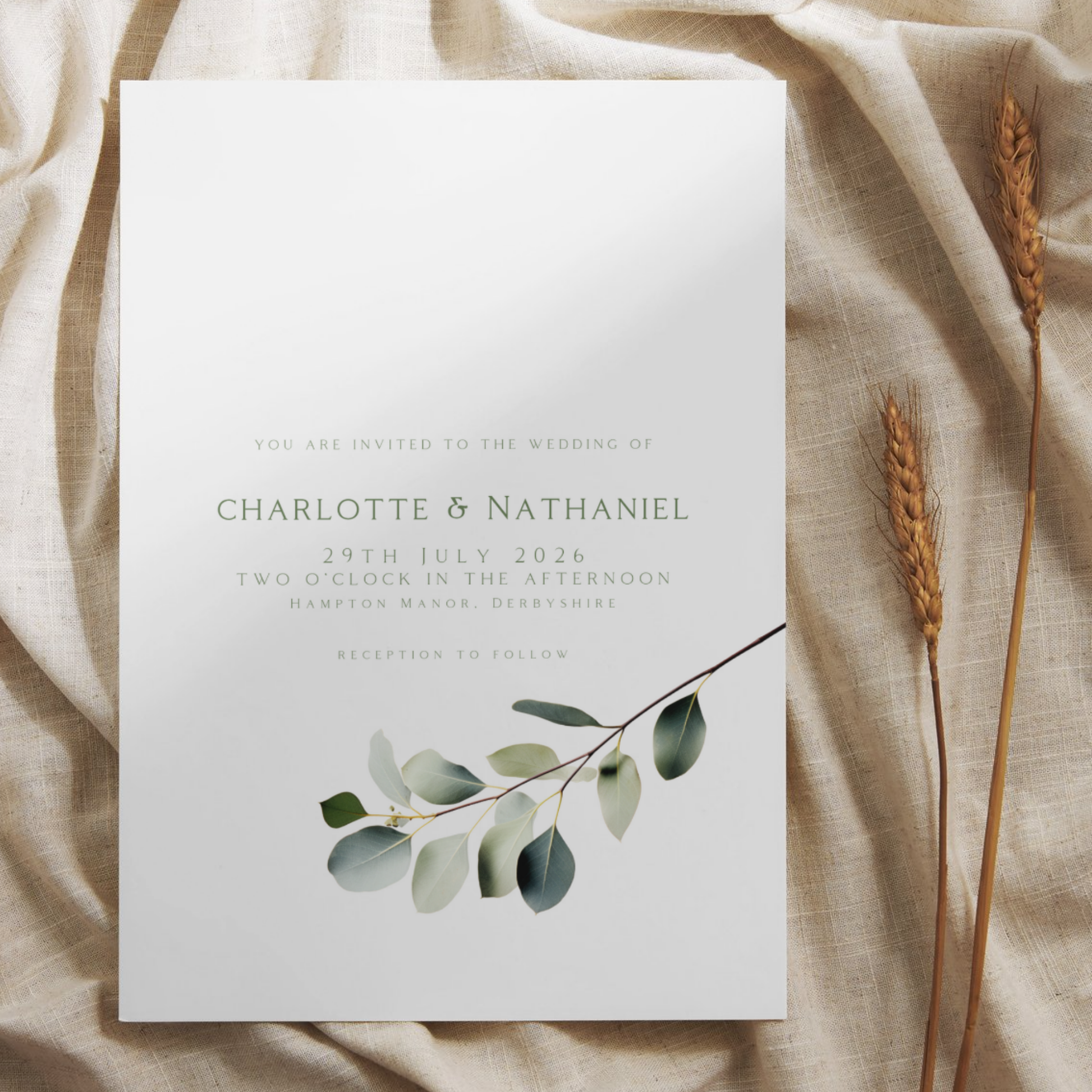 Eucalyptus Invite & RSVP