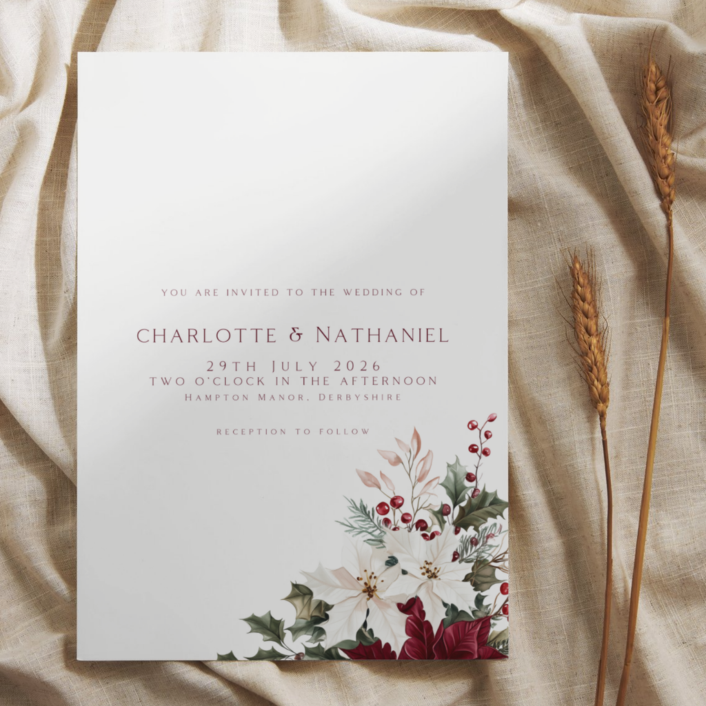 Winter Florals Invite & RSVP