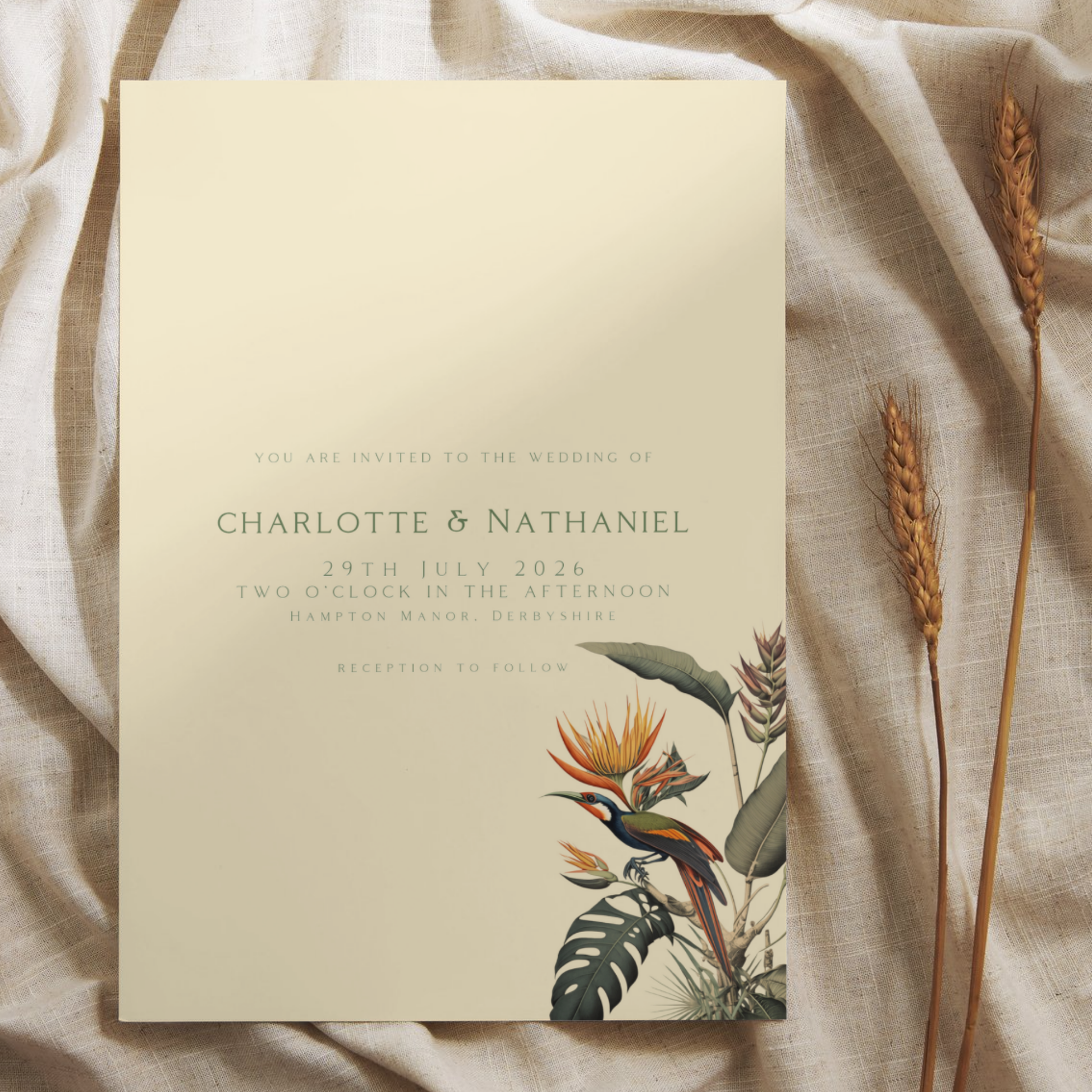 Birds of Paradise Invite & RSVP