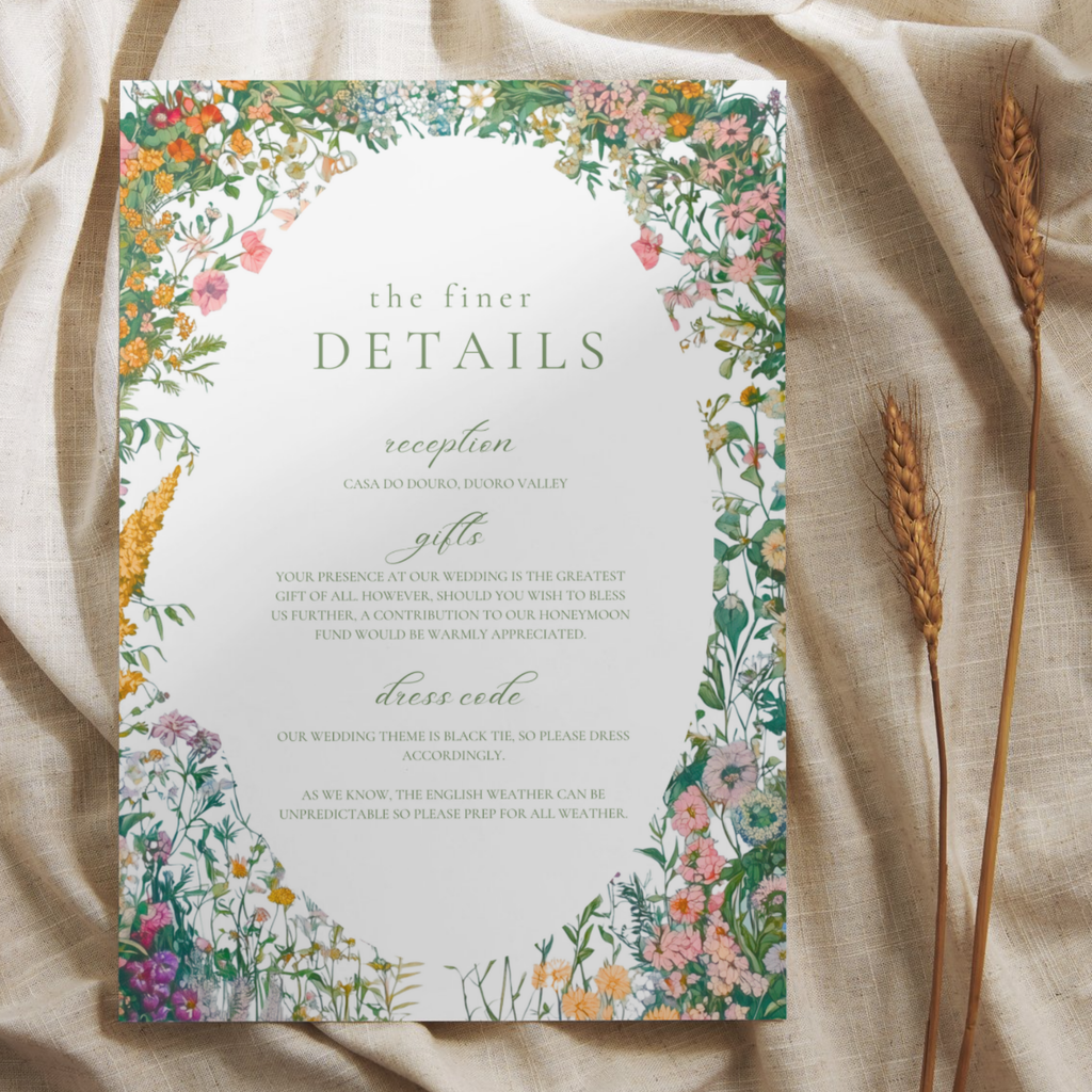 Busy & Bright Florals Invite & RSVP
