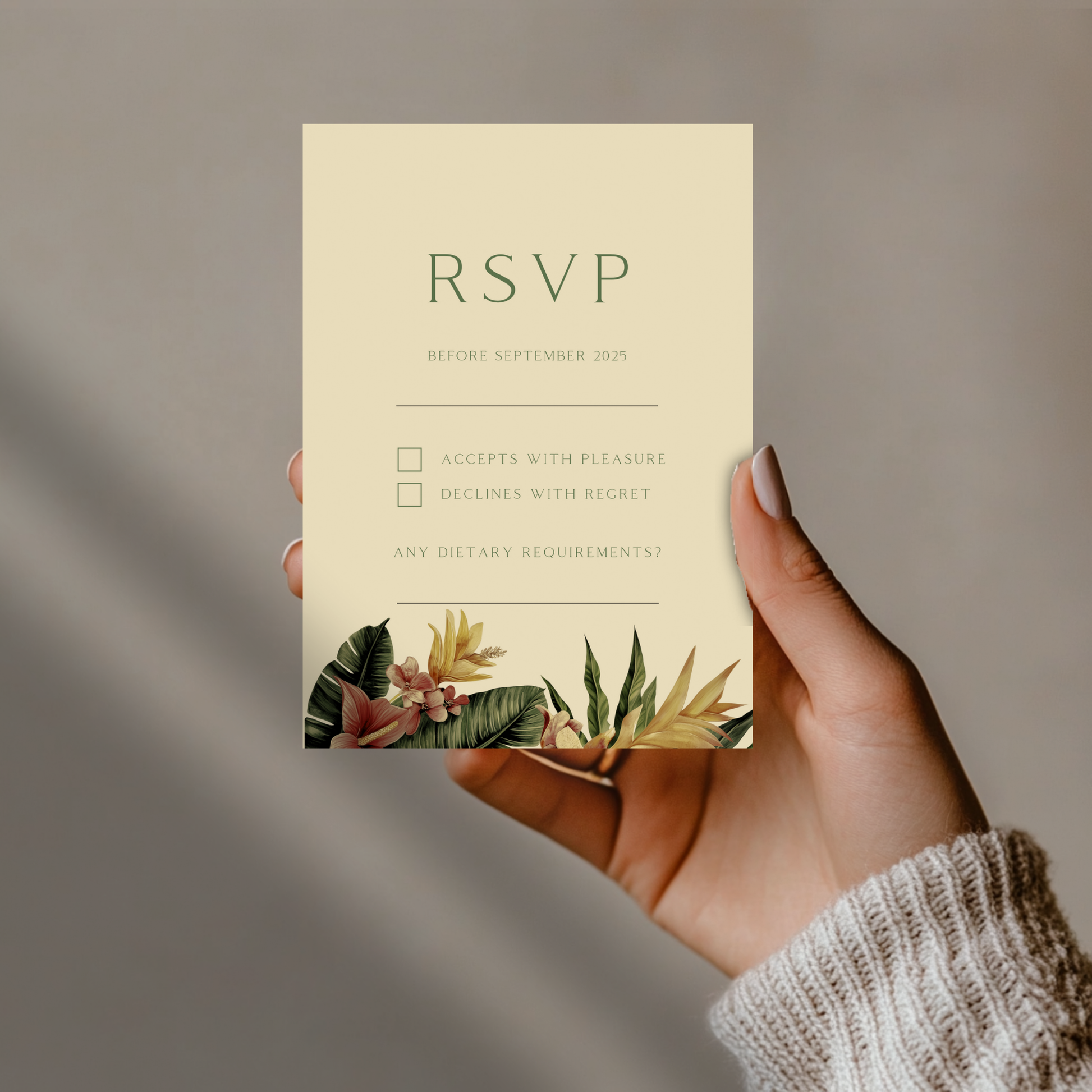 Birds of Paradise Invite & RSVP