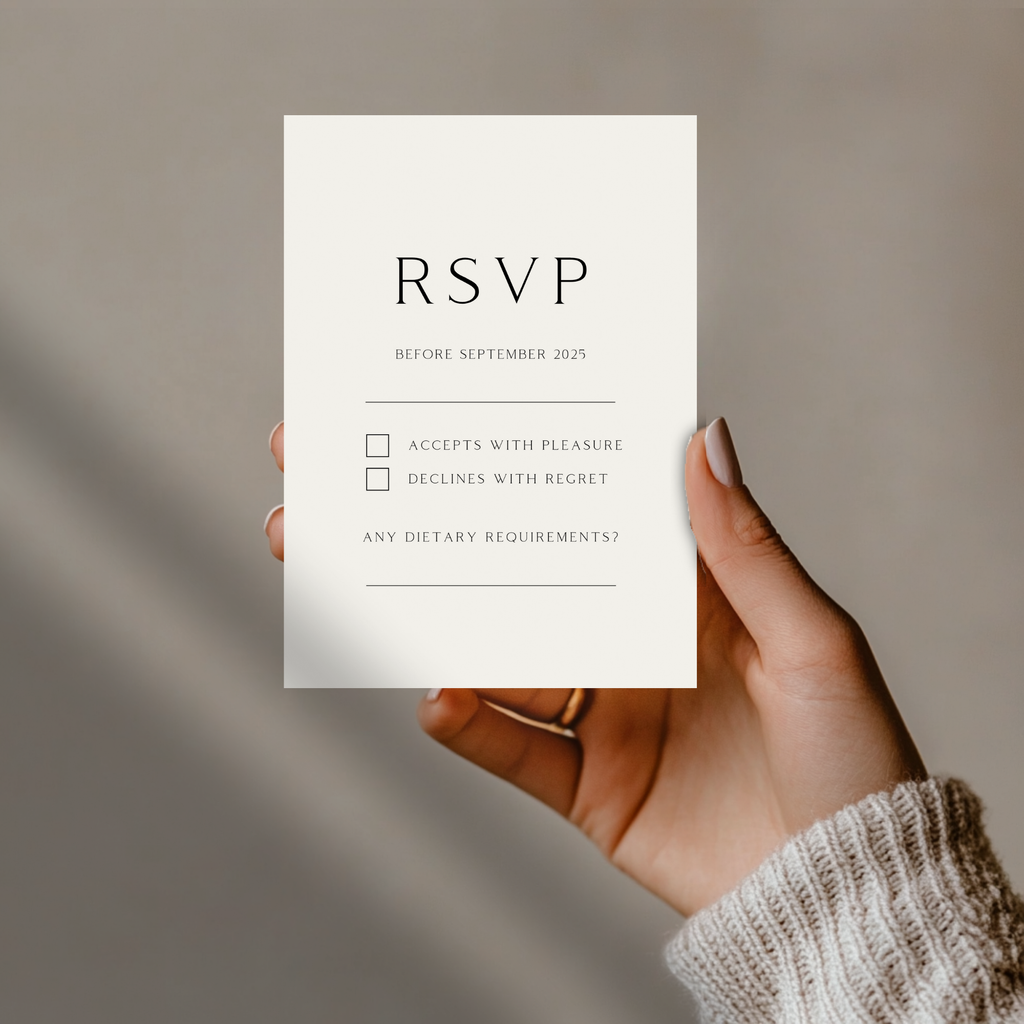 Wedding Bands Wreath Invite & RSVP