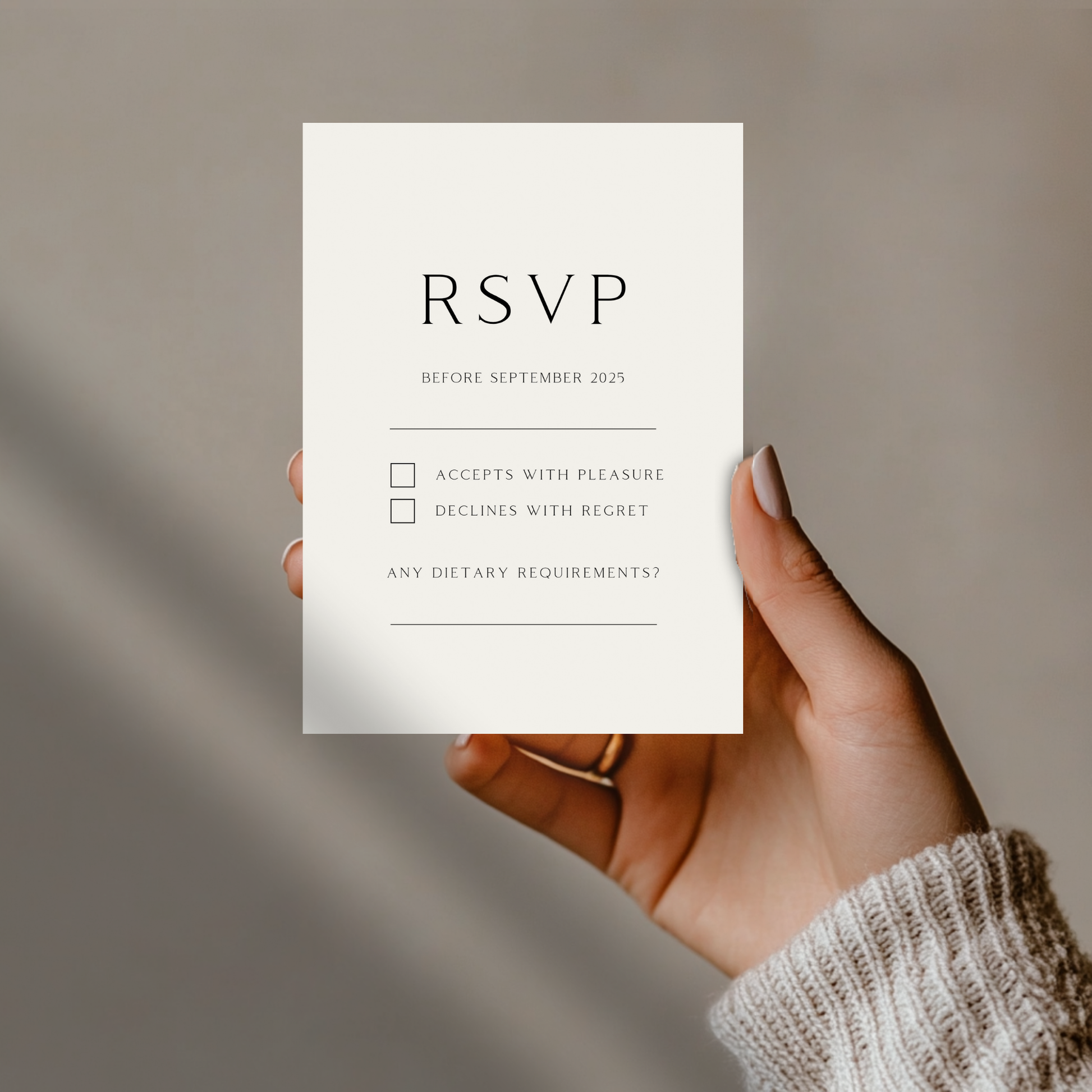Wedding Bands Wreath Invite & RSVP